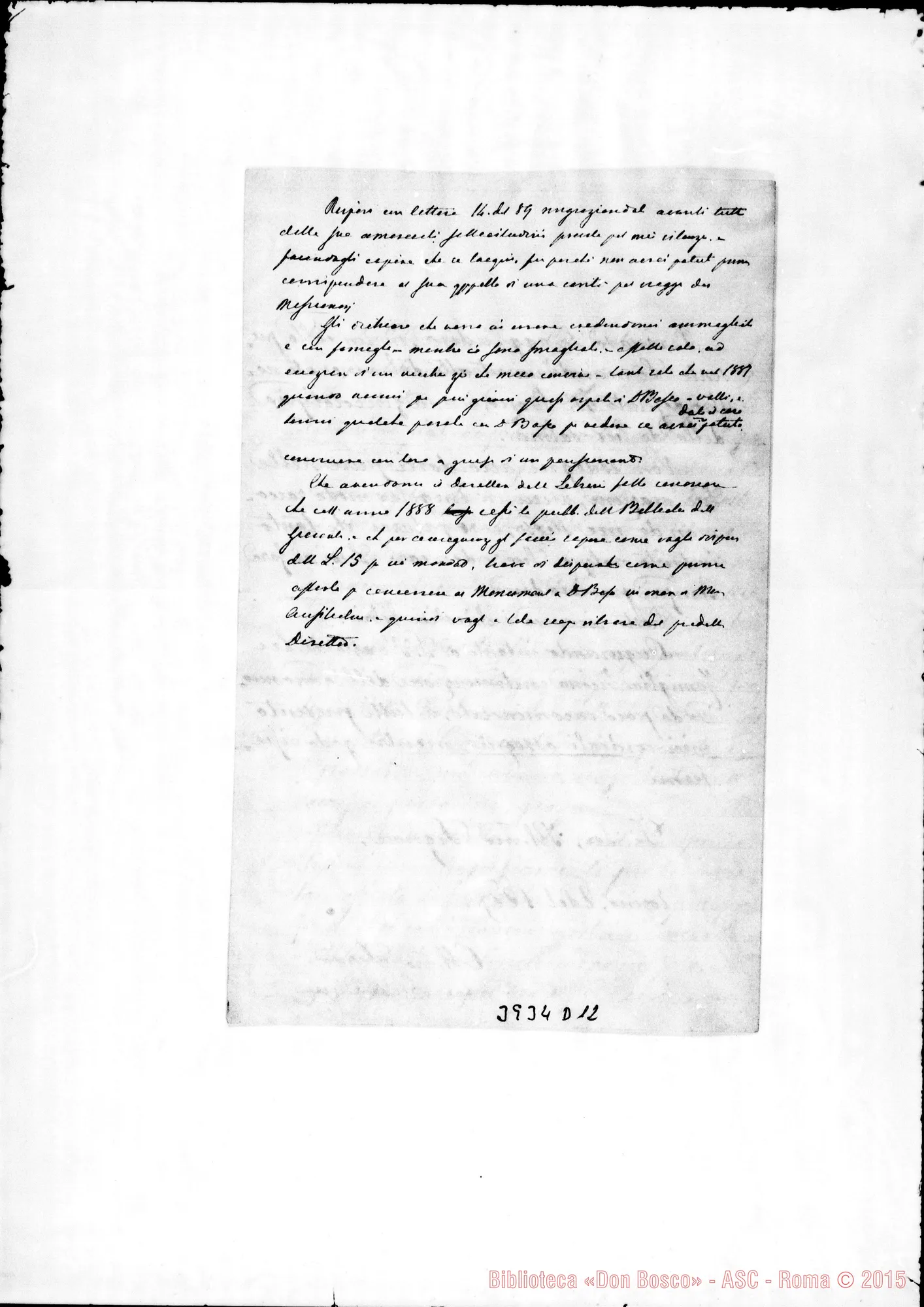 Fotogramma D 12 — « Torino, 8-01-1889