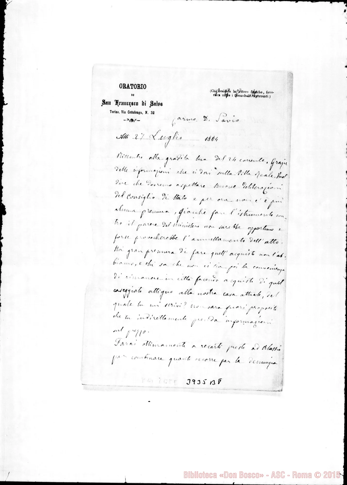 Fotogramma B 8 — « « Torino, 27-07-1884