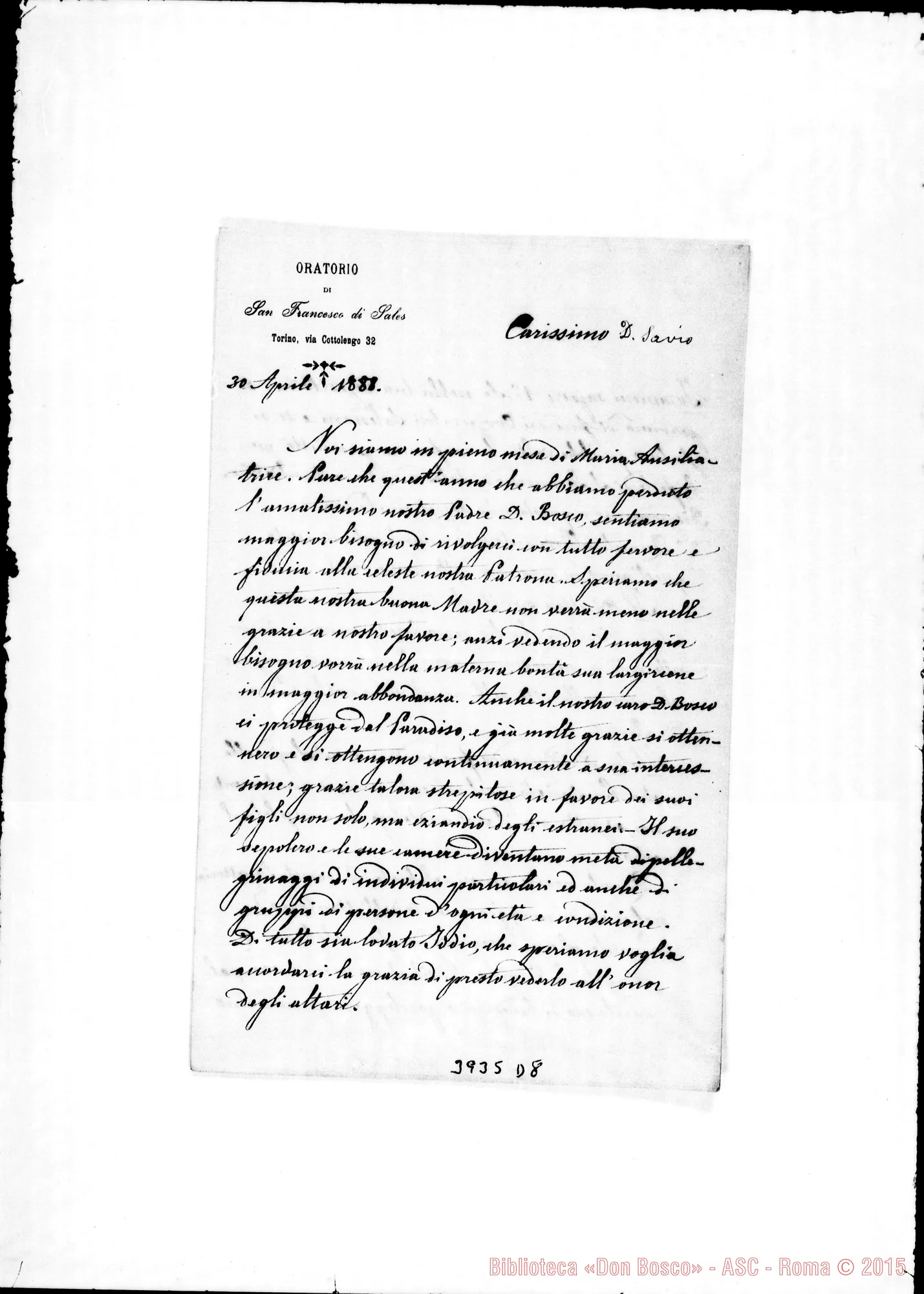 Fotogramma D 8 — « « Torino, 30-04-1888