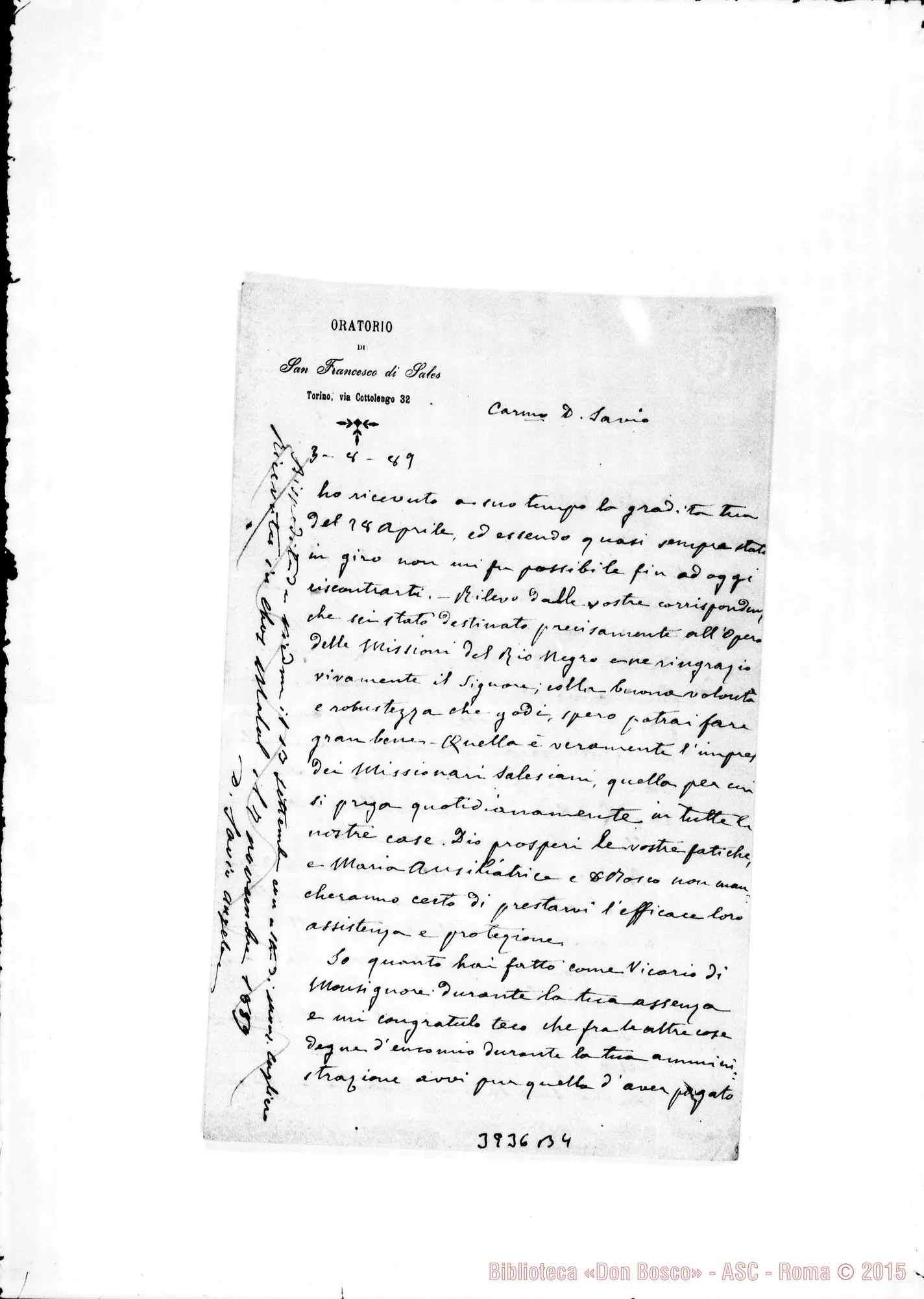 Fotogramma B 4 — « « Torino, 3-08-1889