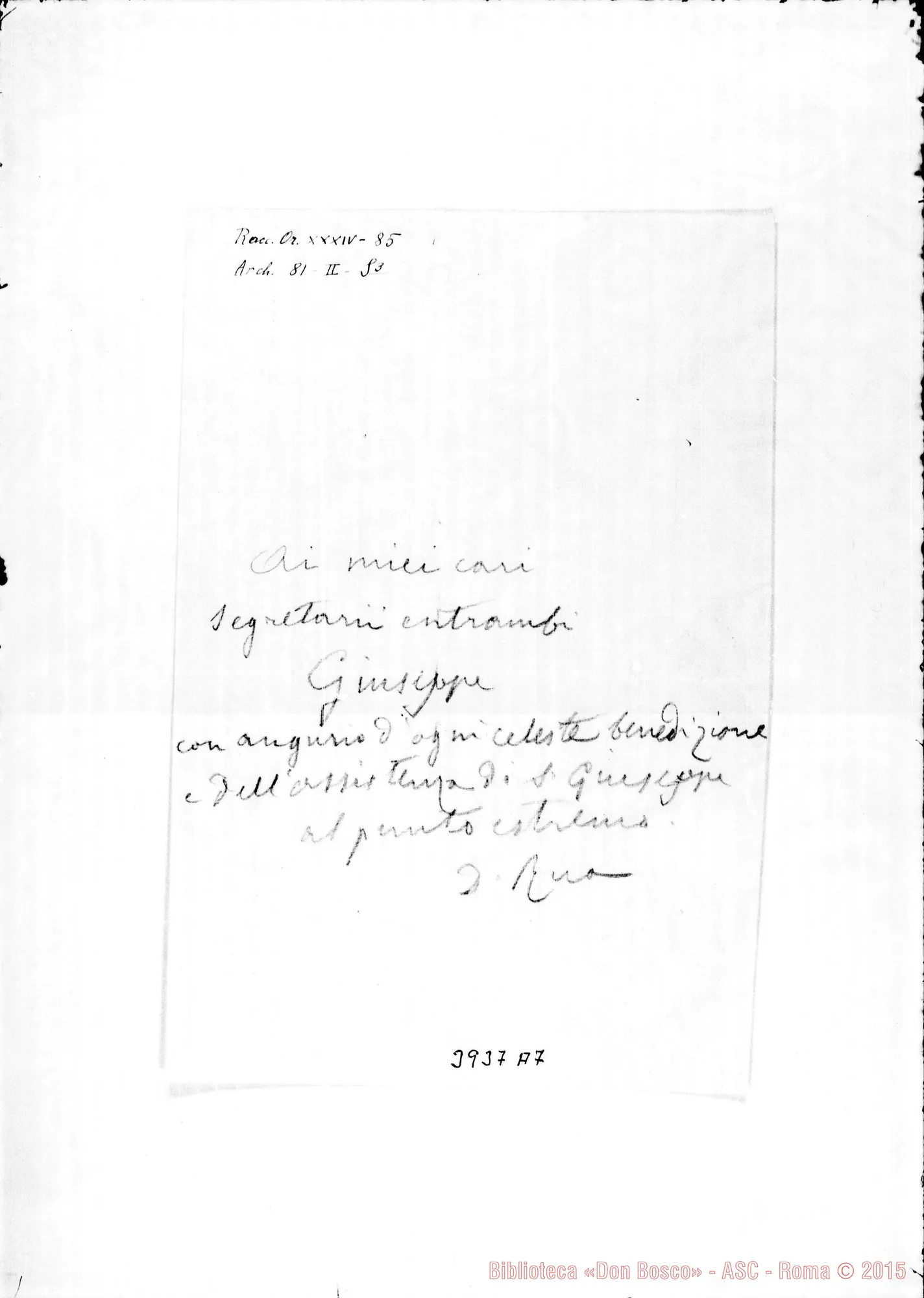 Fotogramma A 7 — Segretari di D. Rua 19 marzo