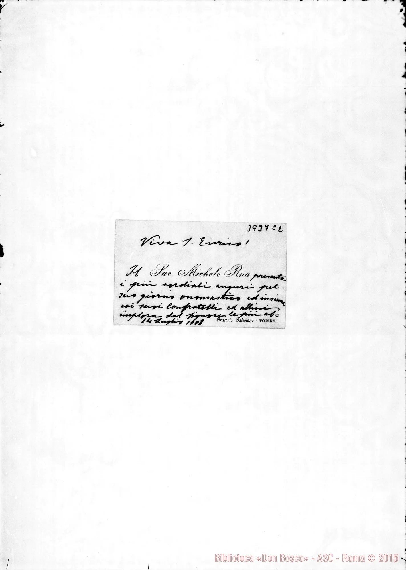 Fotogramma C 2 — Sorbone Enrichetta, F.M.A. Biglietti E immagini con autogr. Rua alle Suore di Sorbone