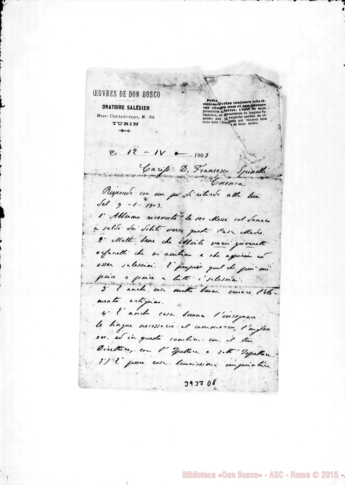 Fotogramma D 8 — « « Torino, 12-04-1903