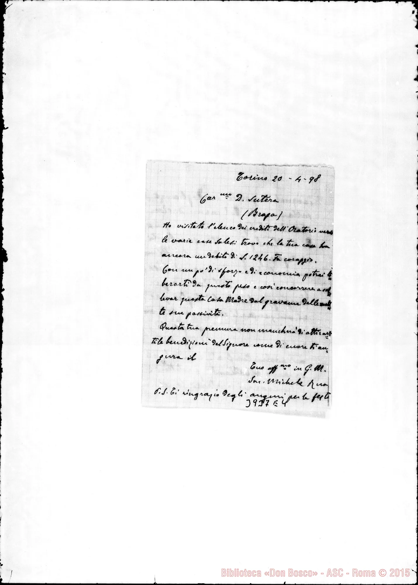 Fotogramma E 4 — Sutera Luigi, SDB Torino, 20-04-1898