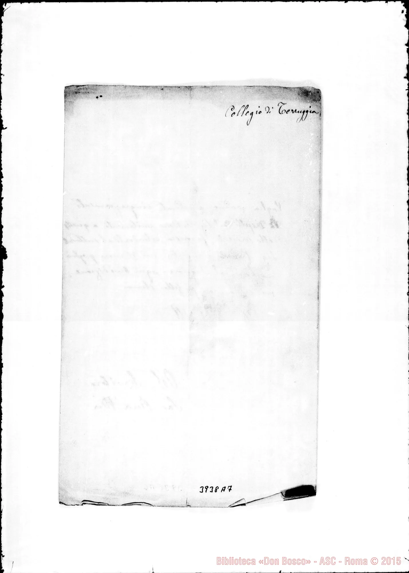 Fotogramma A 7 — Terruggia: per fondazione Torino, s.d.