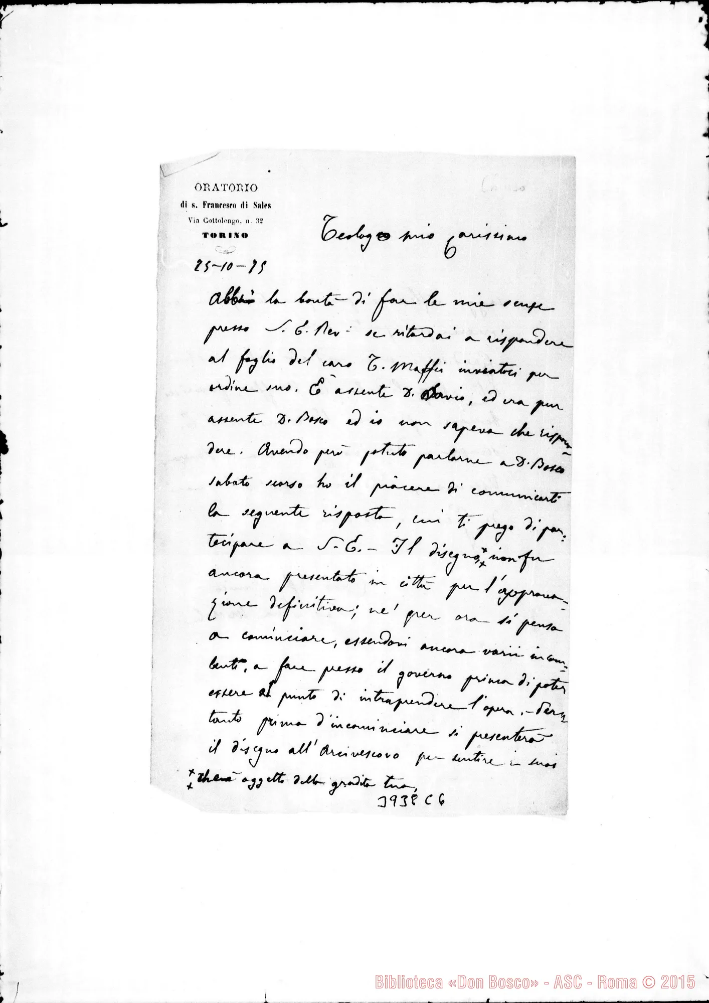 Fotogramma C 6 — « « Torino, 25-10-1875 (A D. Chiuso)