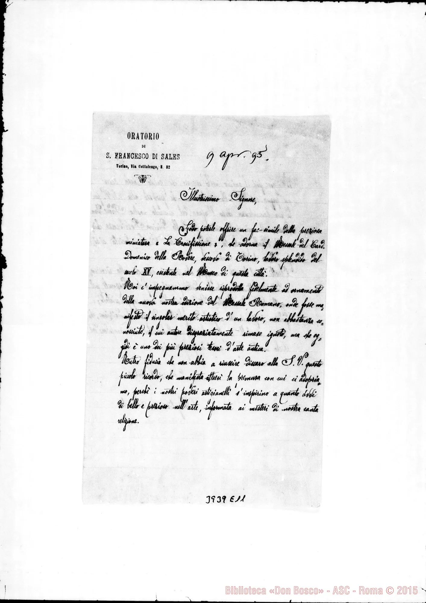 Fotogramma E 11 — « Torino, 9-04-1895