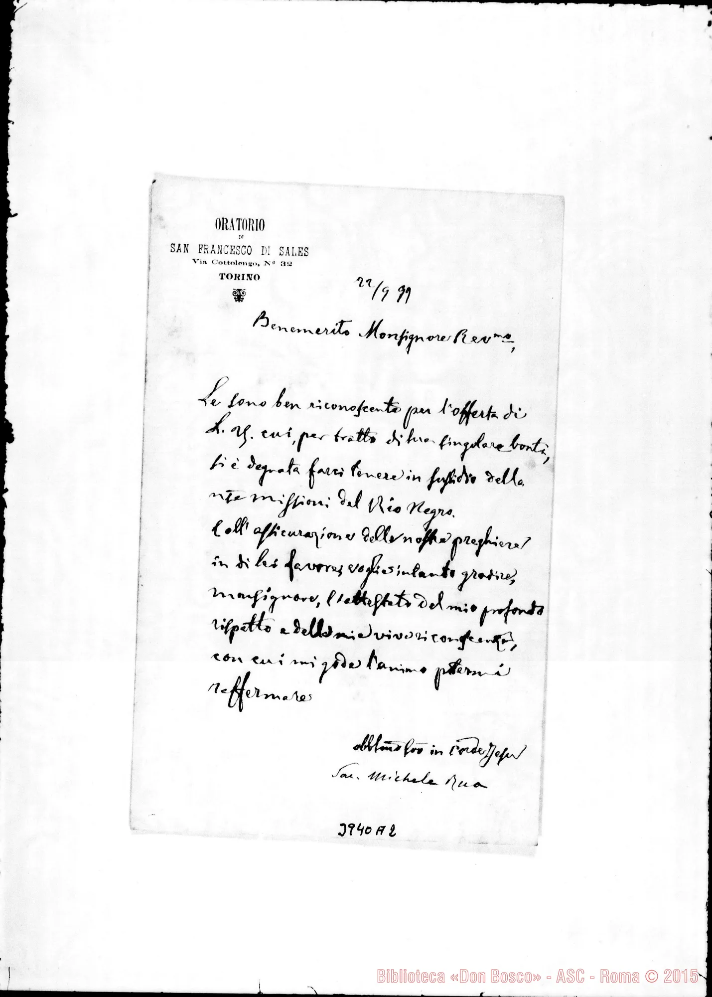Fotogramma A 2 — « Torino, 22-09-1899