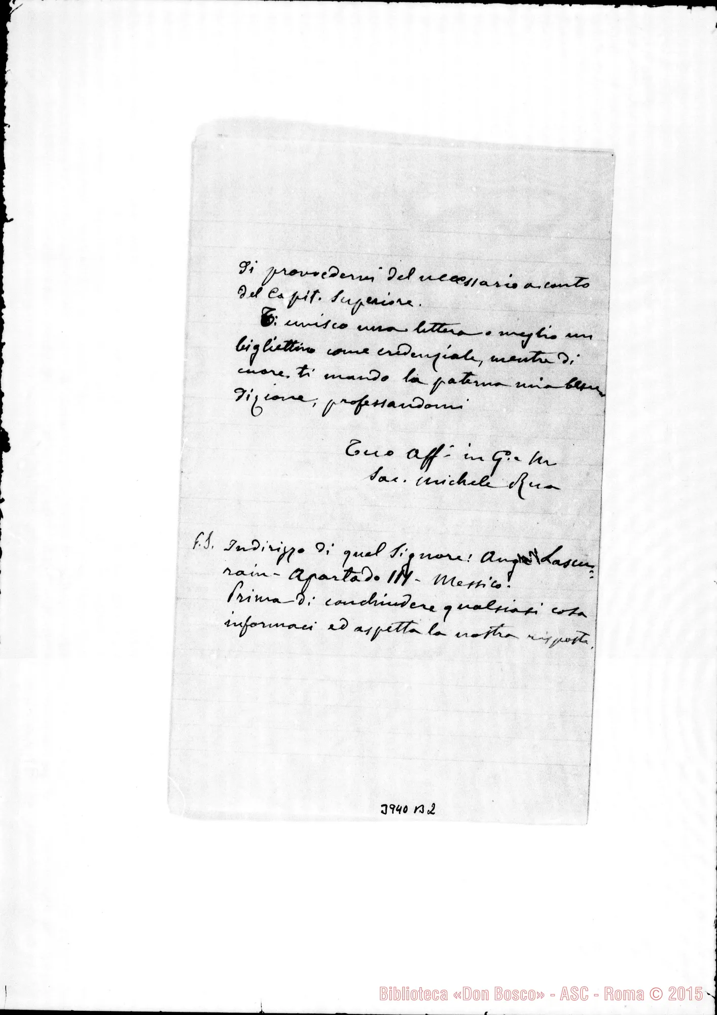 Fotogramma B 2 — Unia Pietro, SDB S. Benigno, 16-09-1891