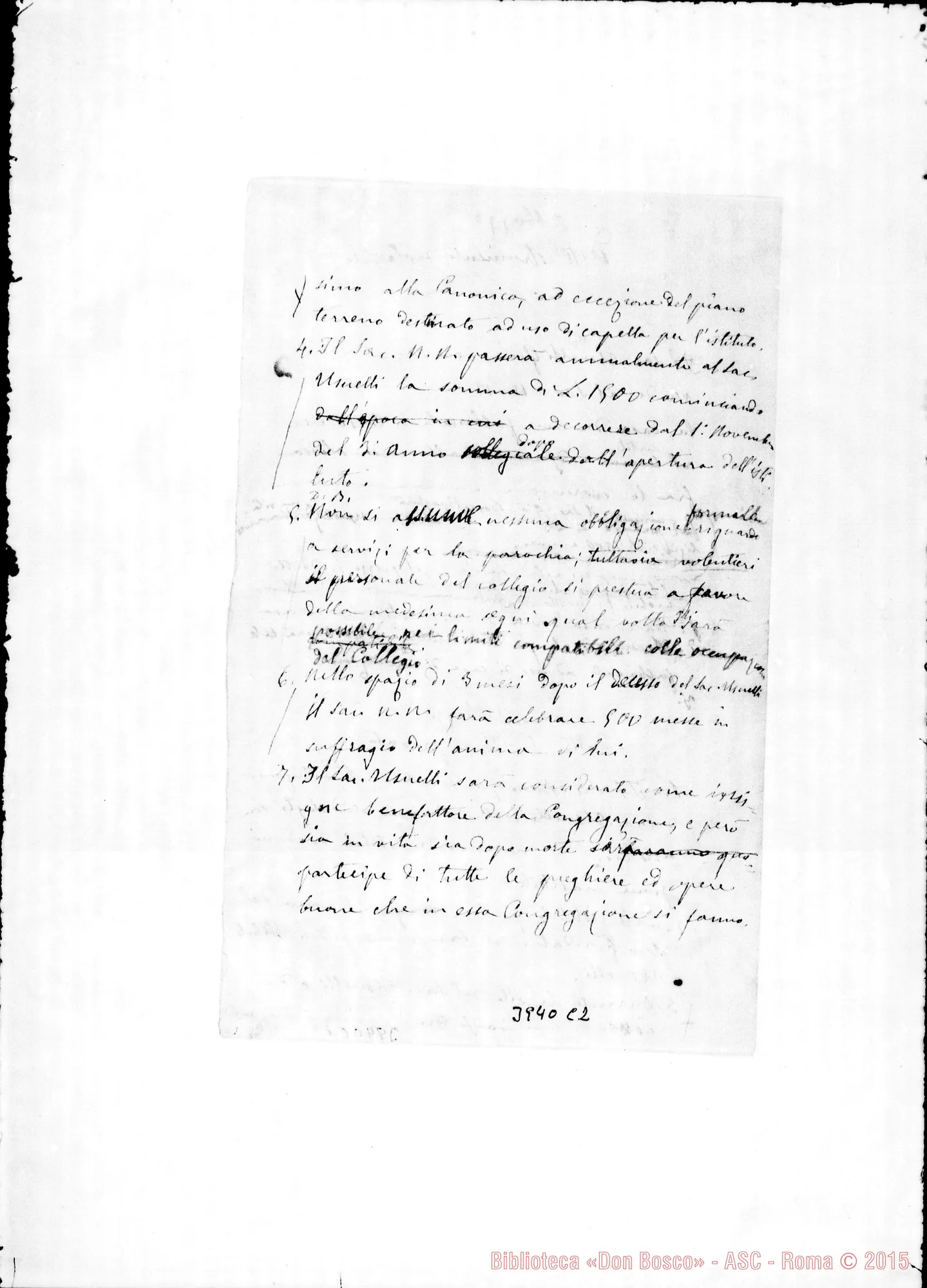Fotogramma C 2 — « « Abbozzo di strumento notarile E di scrittura privata