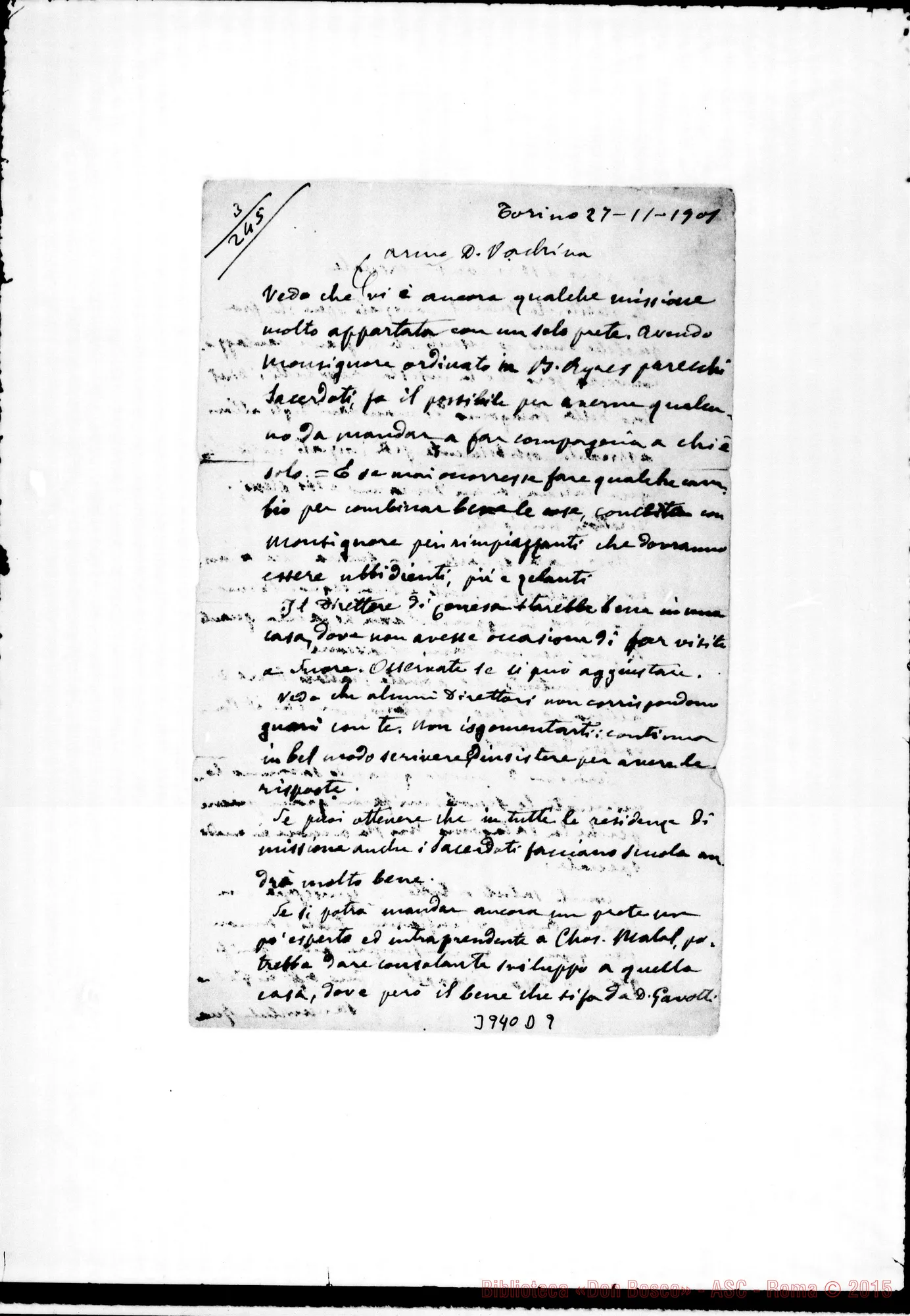 Fotogramma D 9 — « « Torino, 27-11-1901