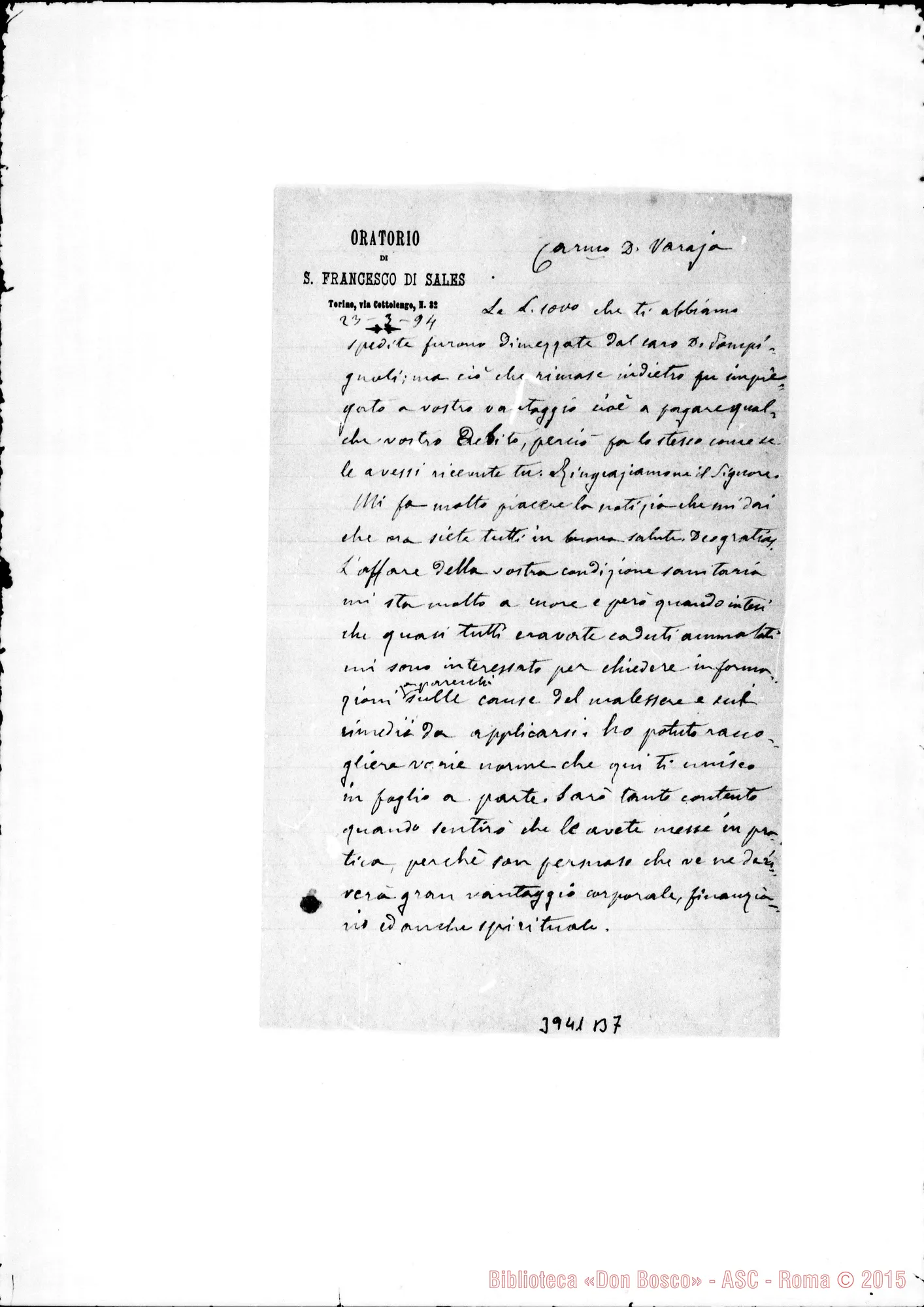 Fotogramma B 7 — « « Torino, 23-03-1894