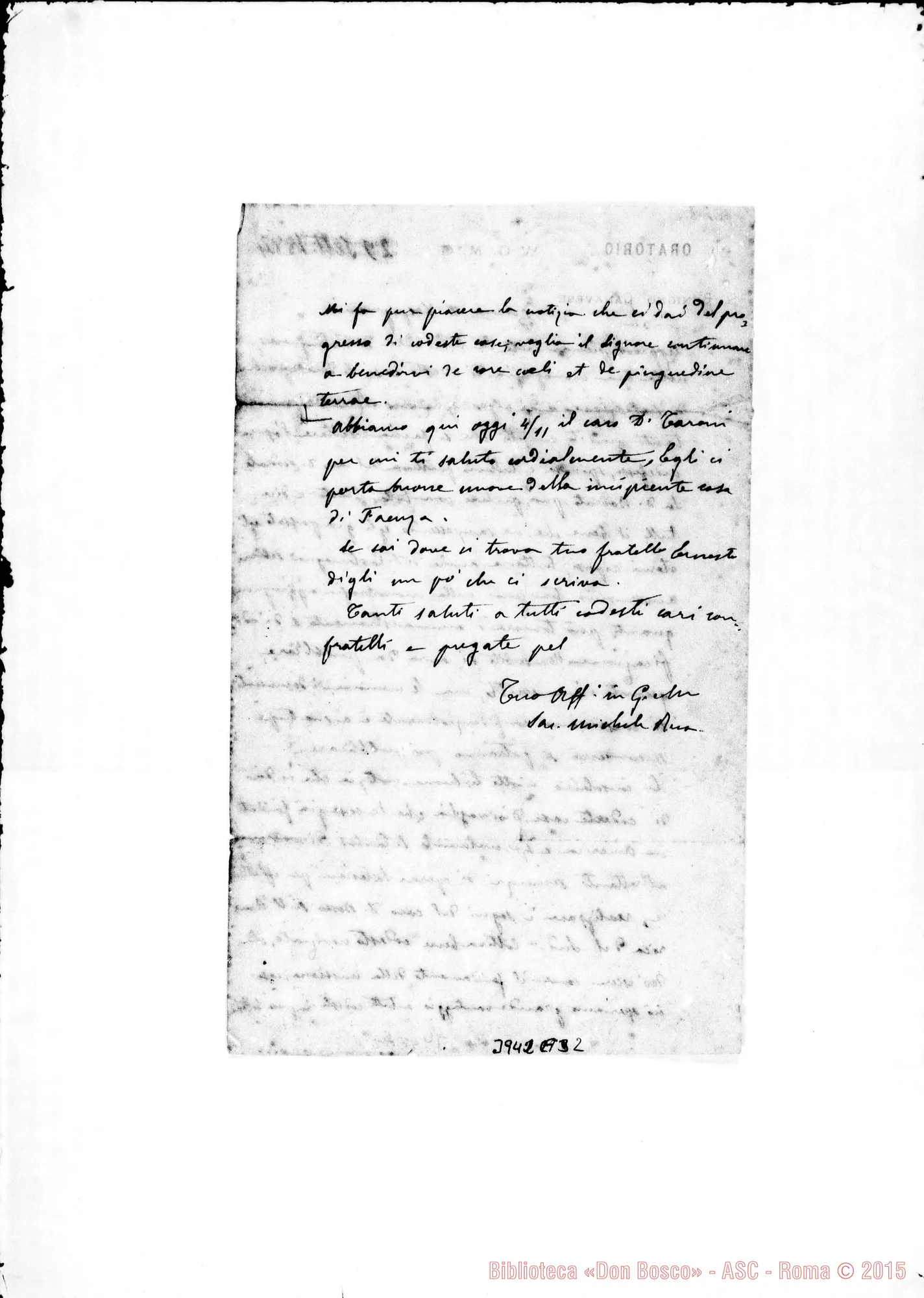 Fotogramma A 2 — « « S. Benigno, 29-09-1884