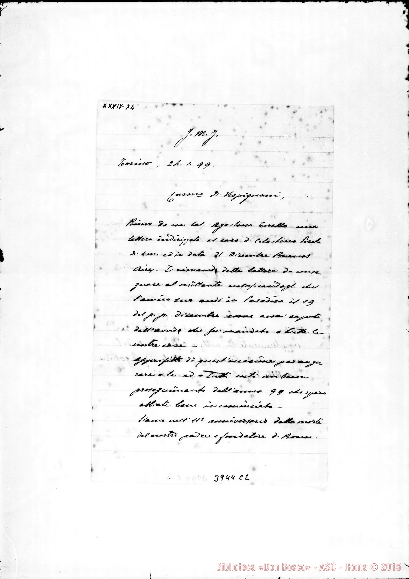 Fotogramma C 2 — « « Torino. 24-01-1899