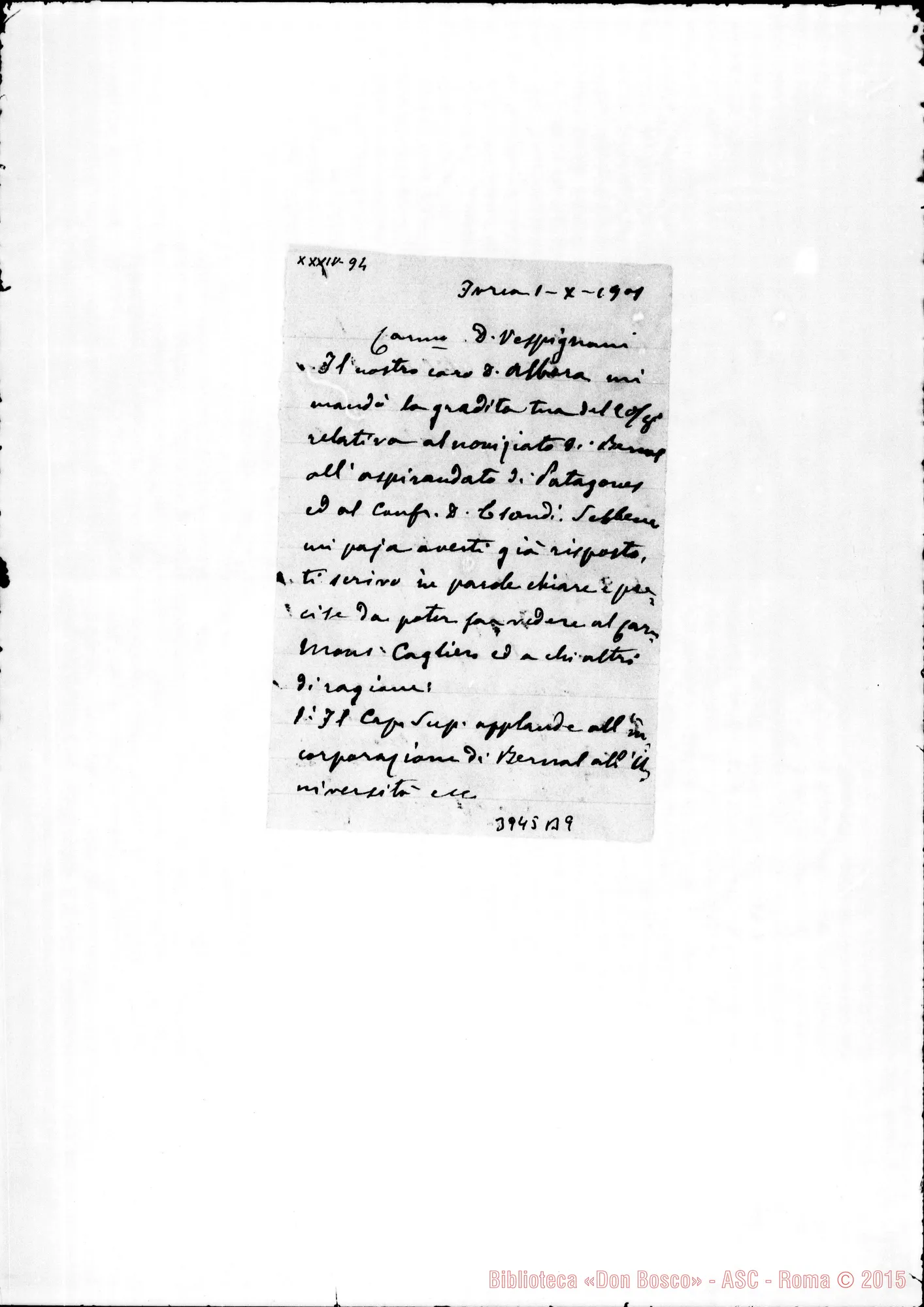 Fotogramma B 9 — « « Ivrea, 1-10-1901
