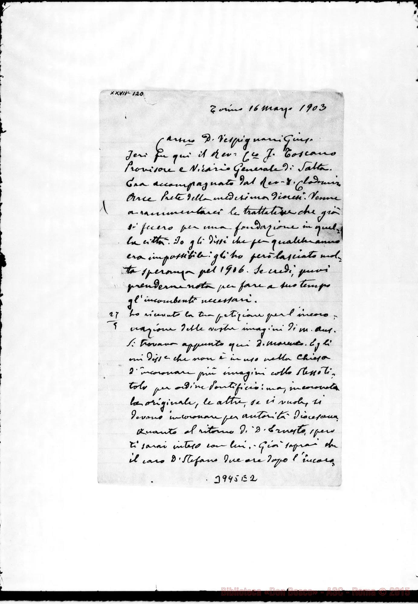Fotogramma E 2 — « « Torino, 16-03-1903
