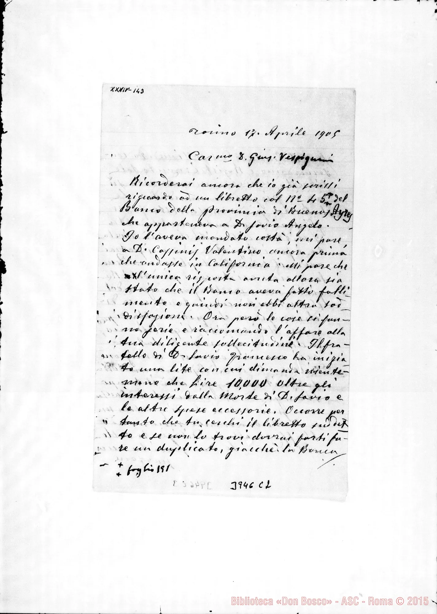 Fotogramma C 2 — « « Torino, 17-04-1905