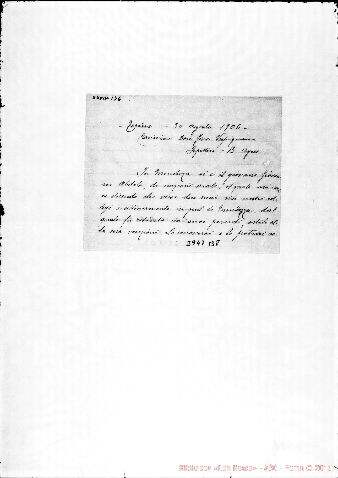 Fotogramma B 8 — « « Torino, 30-08-1906