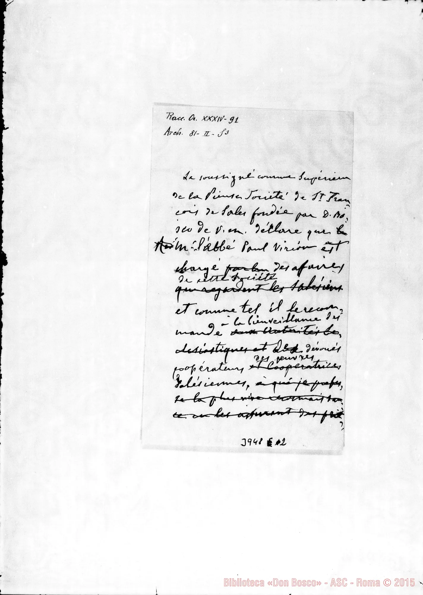 Fotogramma E 2 — Virion Paolo, SDB Torino, 27-09-1904