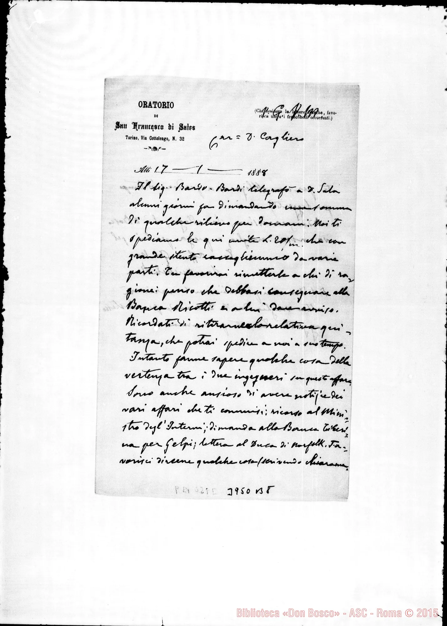Fotogramma B 8 — « « Torino, 17-01-1888