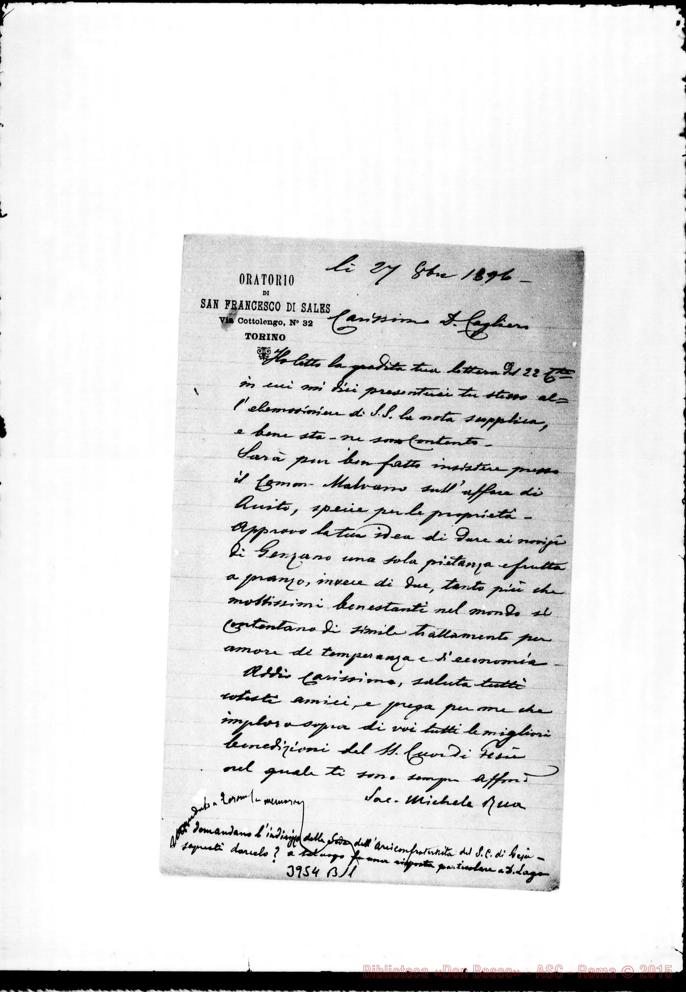 Fotogramma B 11 — « Torino, 27-10-1896