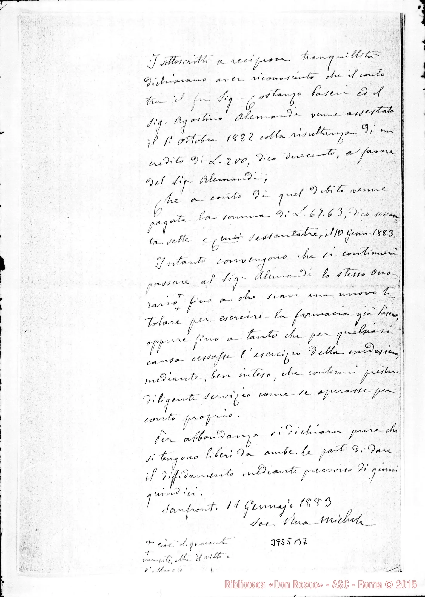 Fotogramma B 7 — « « Sanfront, 11-01-1883