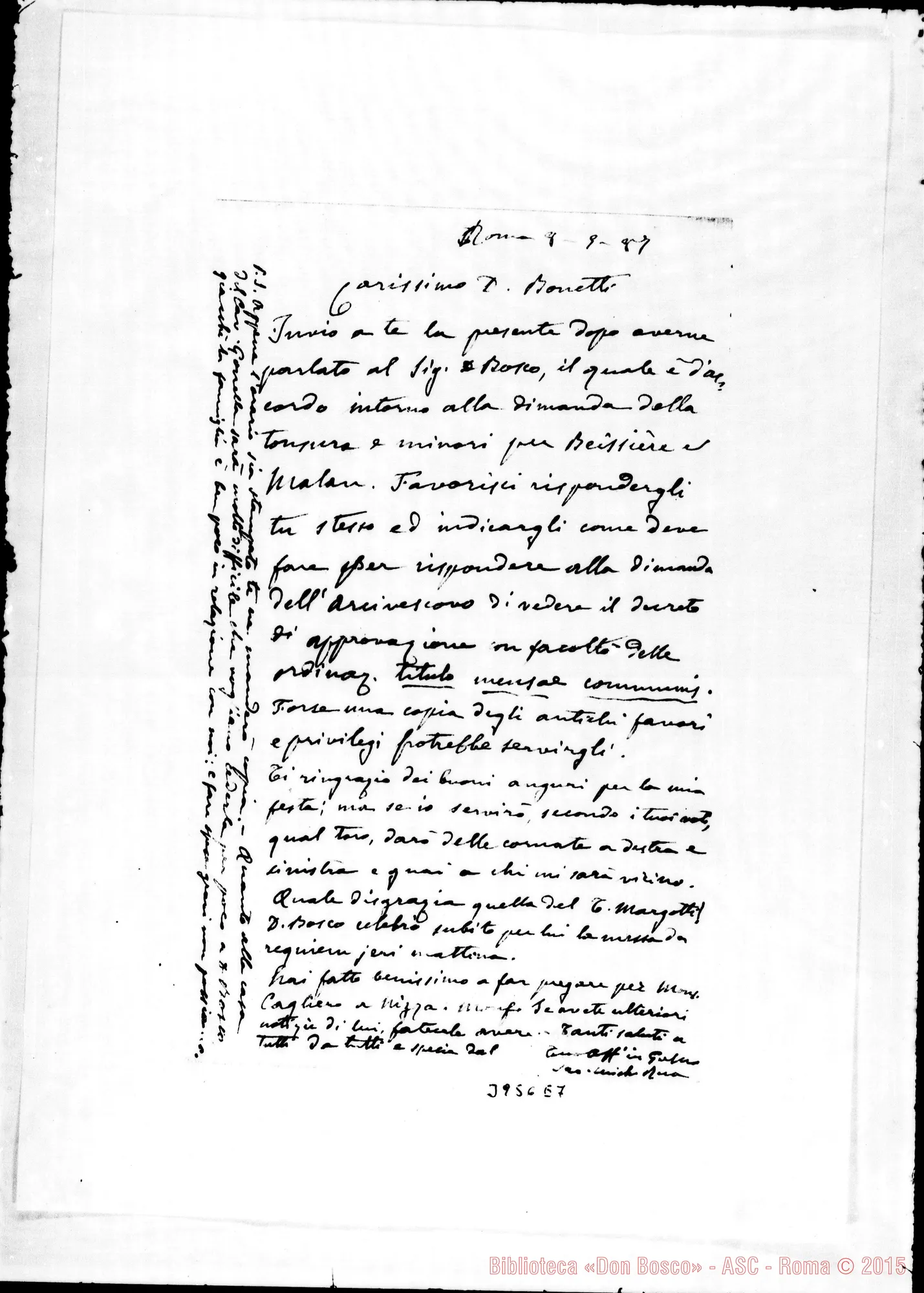 Fotogramma E 7 — Bonetti Giovanni, SDB Roma, 8-05-1887 Cfr. orig.