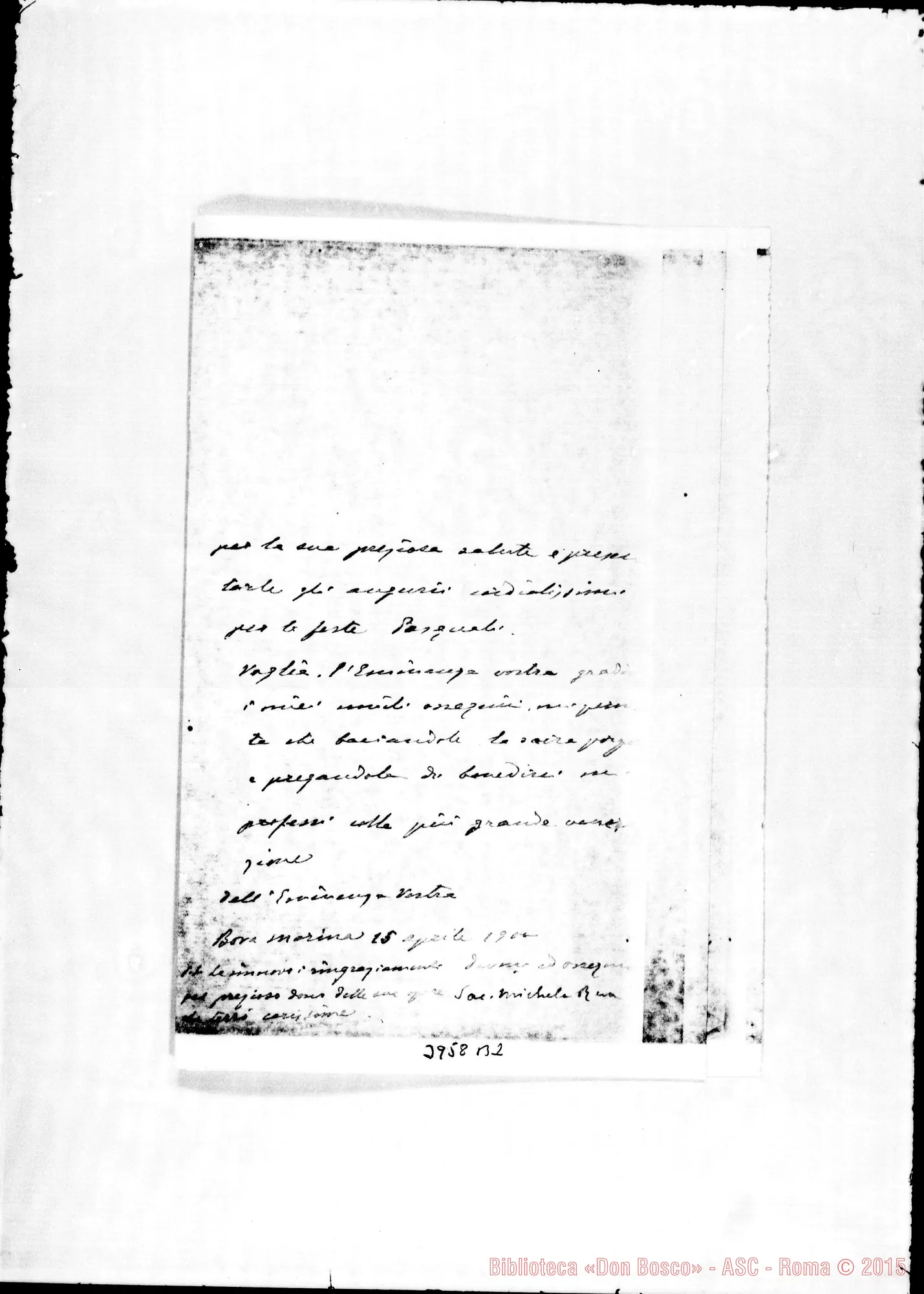 Fotogramma B 2 — « « Bosa Marina, 15-04-1900