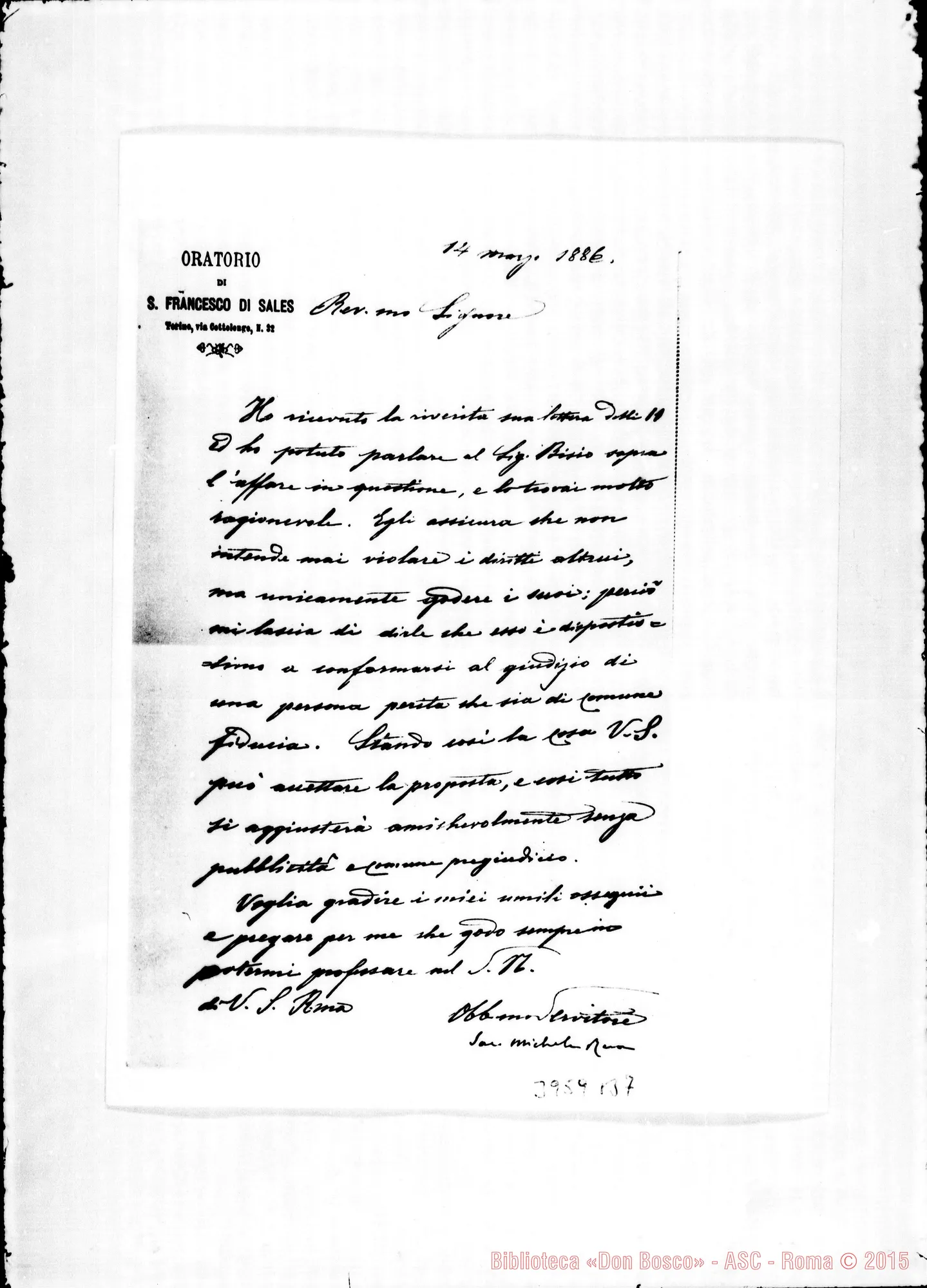 Fotogramma B 7 — Faà Bruno Torino, 14-03-1886