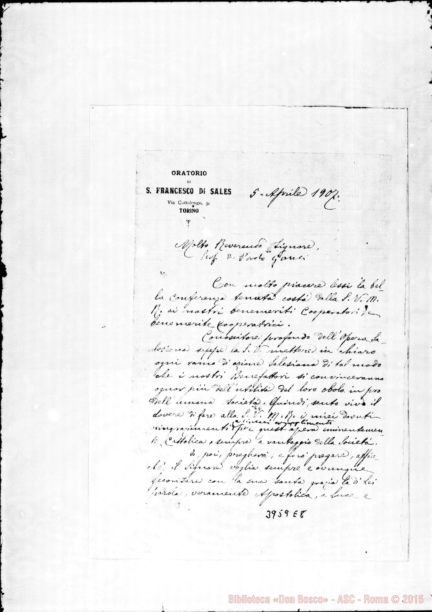 Fotogramma E 8 — Gauli Paolo, coop. Torino, 5-04-1907