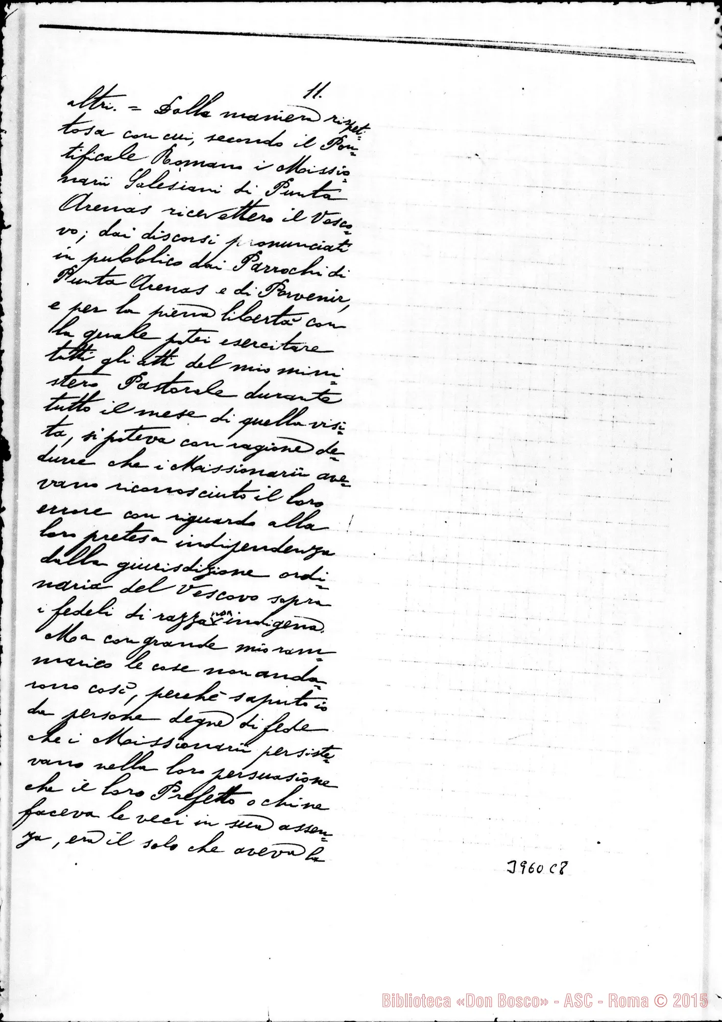 Fotogramma C 8 — Jara Angelo Ramón, vesc. di Ancud Torino, 29-03-1904 Cfr. orig.