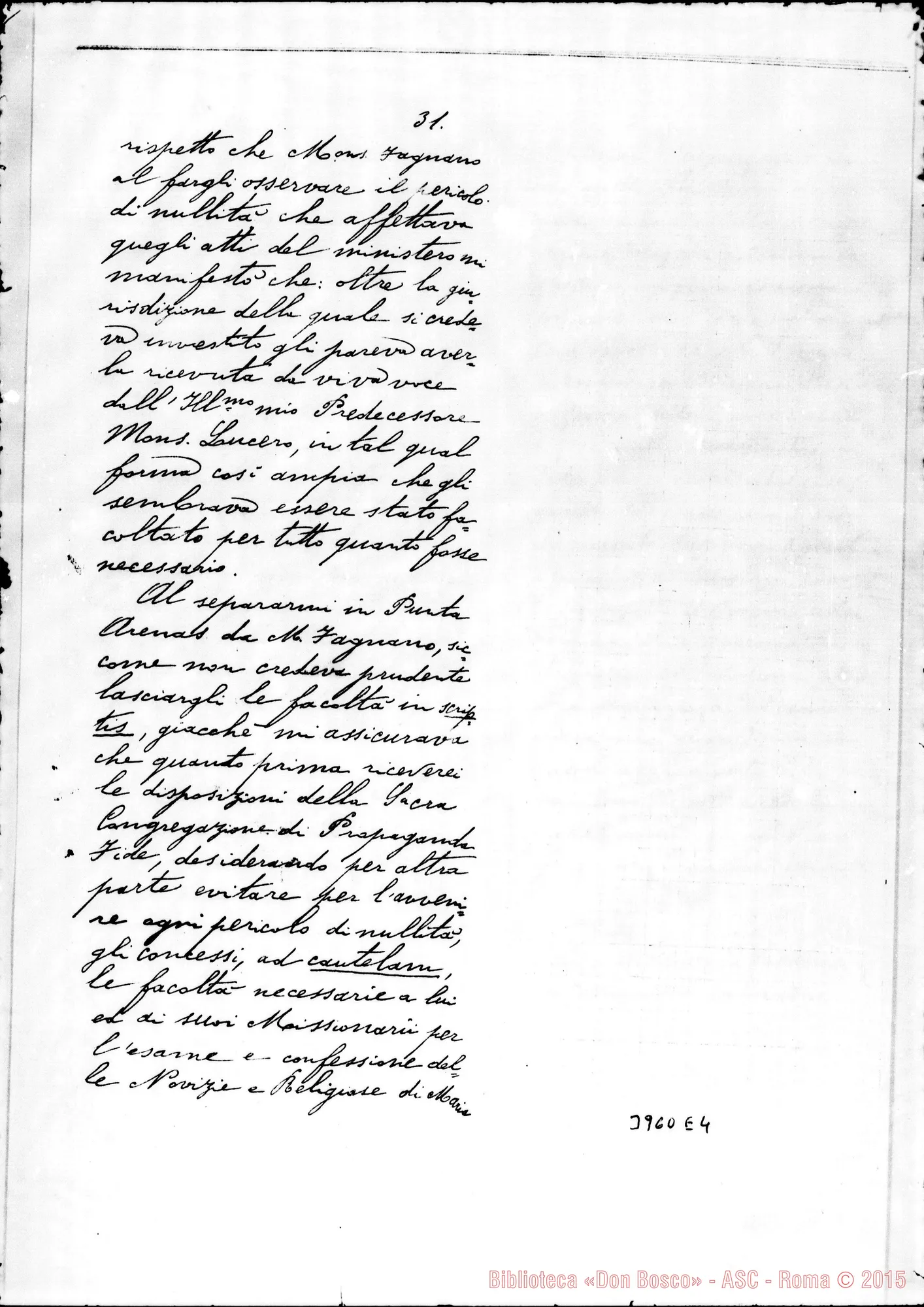 Fotogramma E 4 — Jara Angelo Ramón, vesc. di Ancud Torino, 29-03-1904 Cfr. orig.