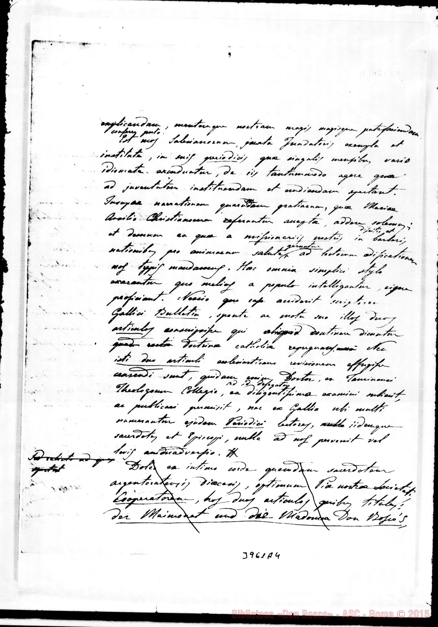 Fotogramma A 4 — Krementz Filippo, card, arciv. di Köln Torino, 16-01-1897