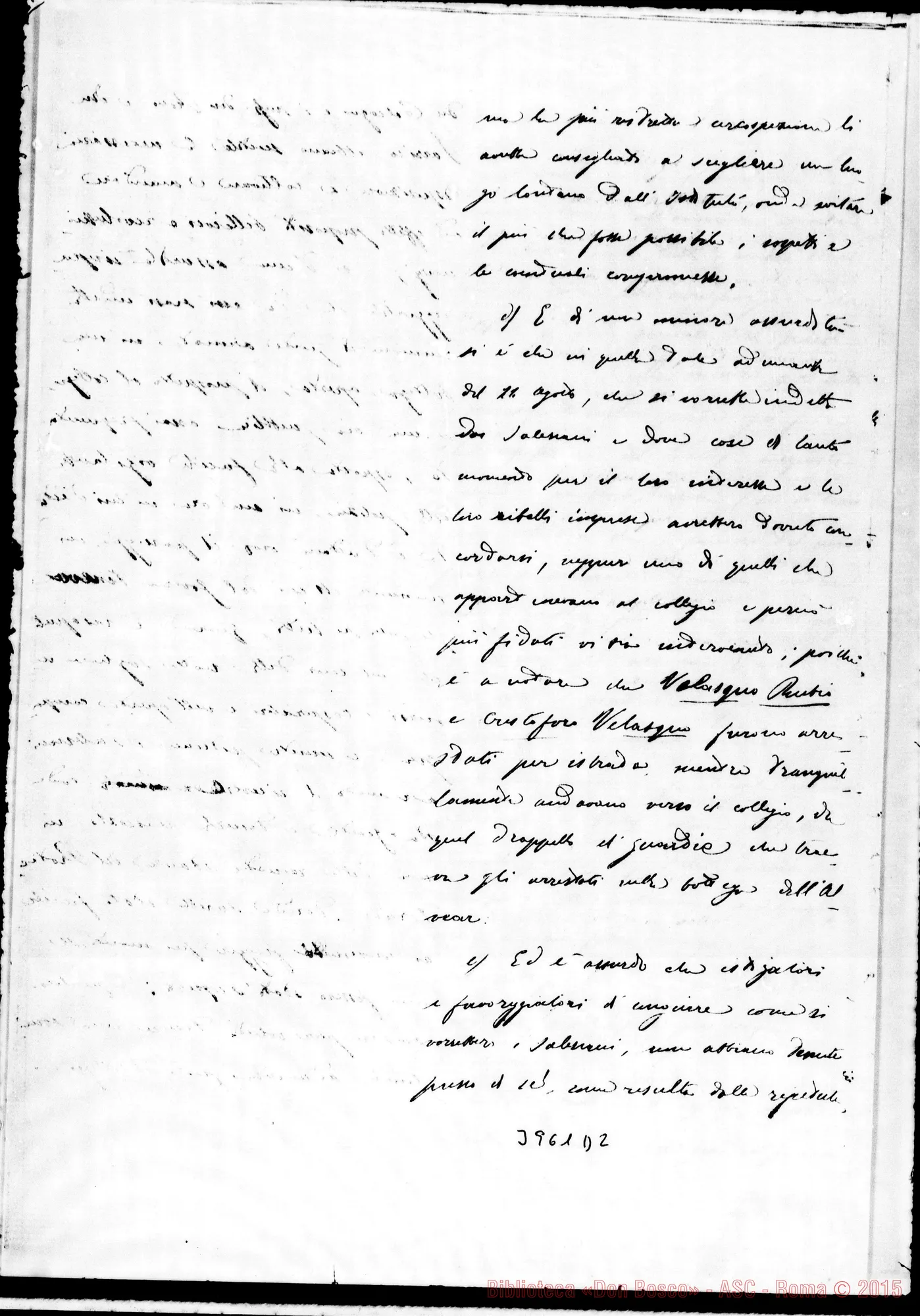 Fotogramma D 2 — Larrea, Min. Plenipot. dell’Equatore presso S. Sede Torino, 12-11-1896 Cfr. orig.