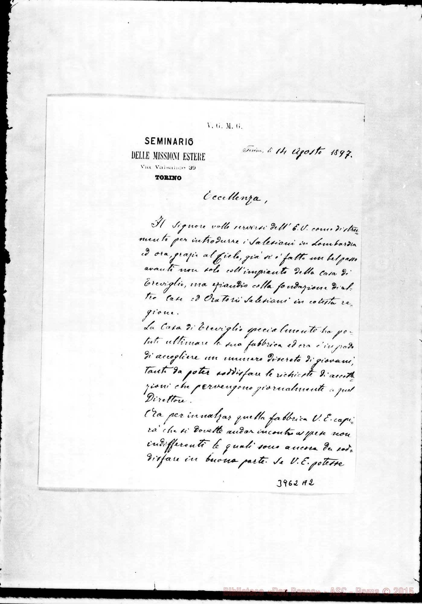 Fotogramma A 2 — Marchesi Meraviglia Mantegazza Angelo M., vesc. Torino, 14-08-1897