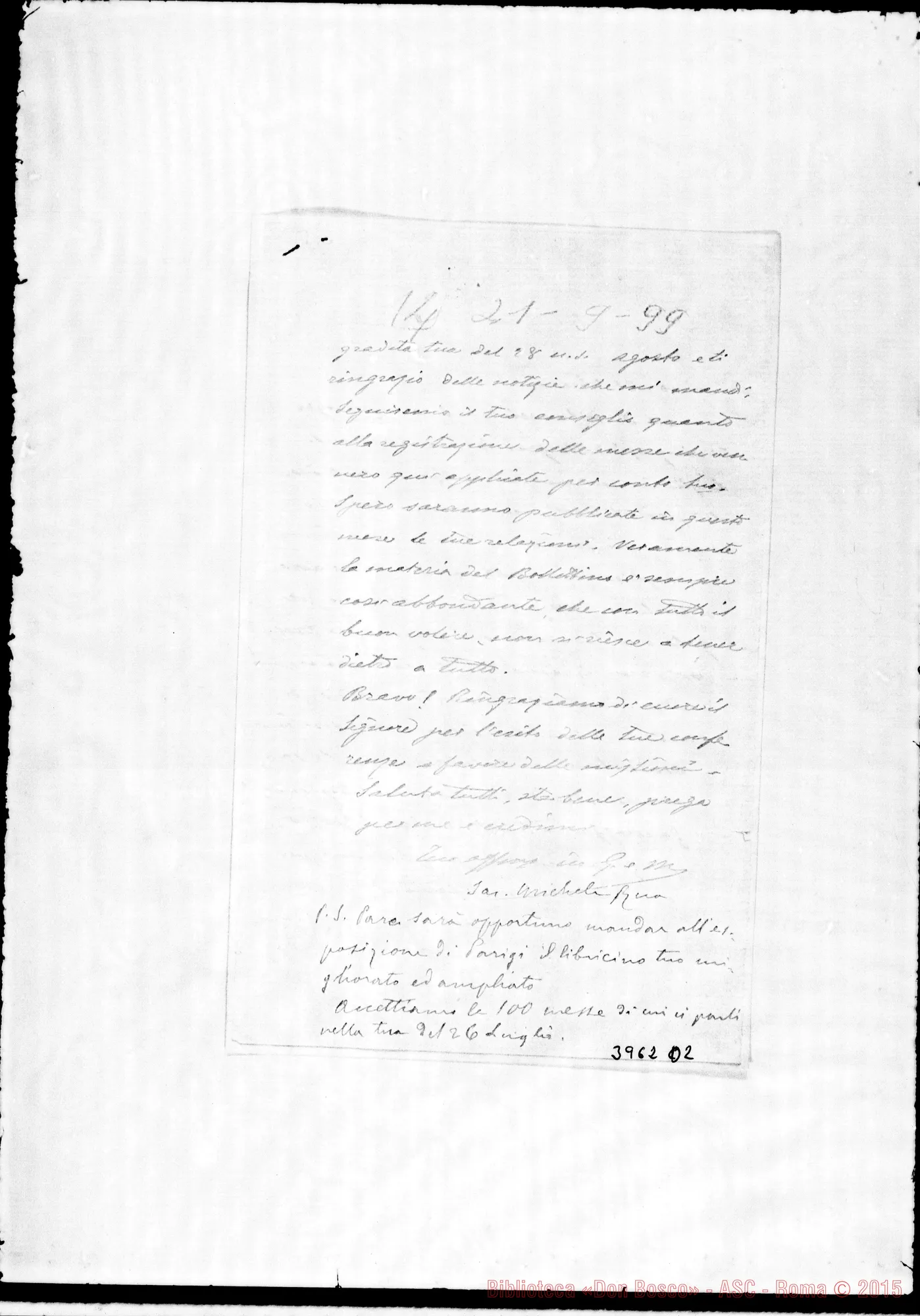 Fotogramma D 2 — « « Torino, 21-09-1899