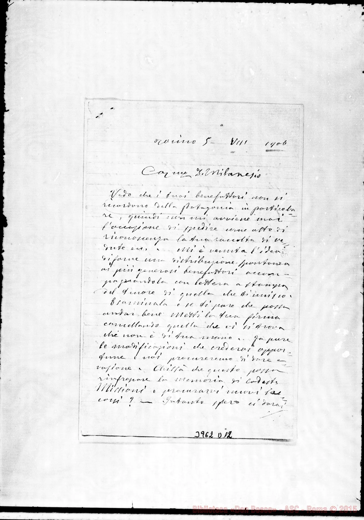 Fotogramma D 12 — « « Torino, 5-08-1906