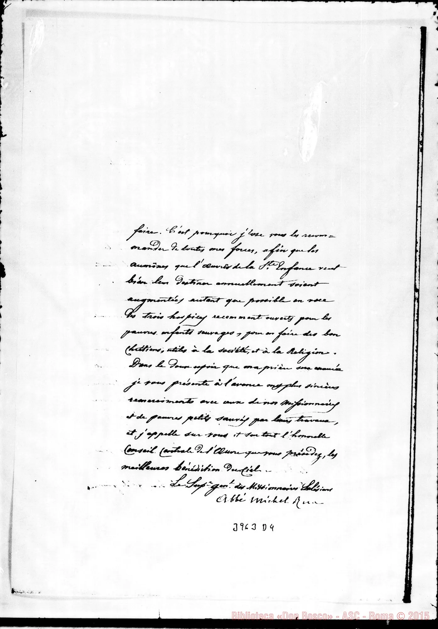 Fotogramma D 4 — Oeuvre de la St. Enfance Torino, 30-01-1890