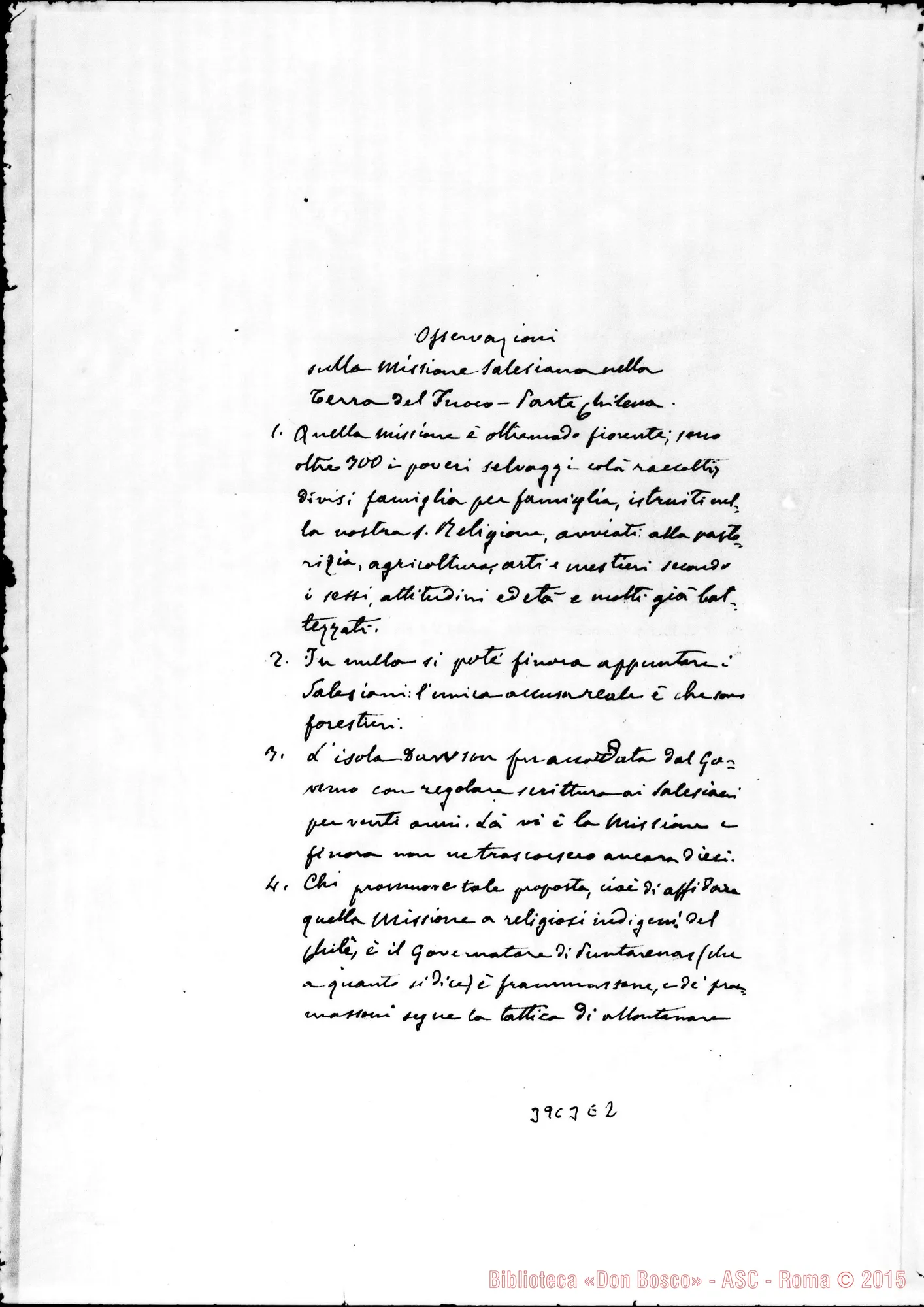 Fotogramma E 2 — PATAGONIA s.l. s.d. Cfr. orig.