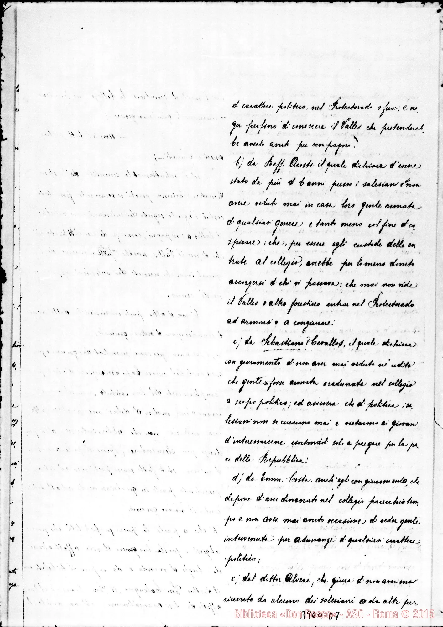 Fotogramma D 7 — « « Torino, 11-11-1896 Cfr. orig.