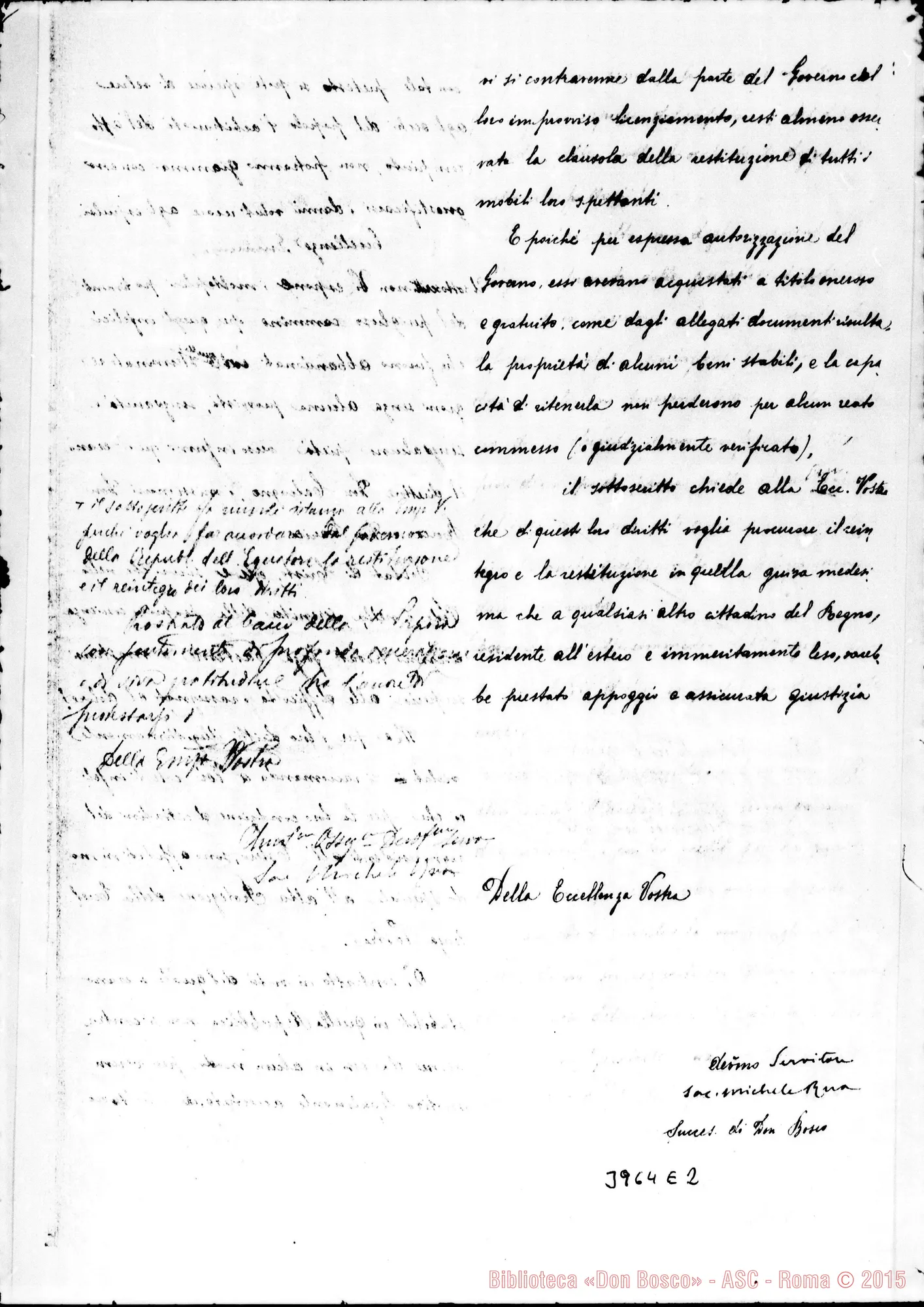 Fotogramma E 2 — « « Torino, 11-11-1896 Cfr. orig.