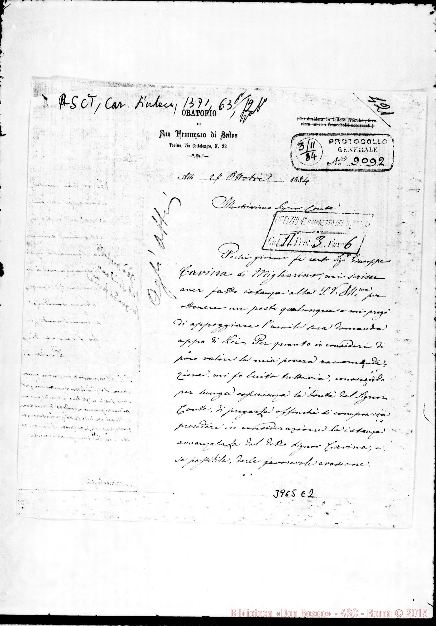 Fotogramma E 2 — TORINO: Sindaco Torino, 27-10-1884