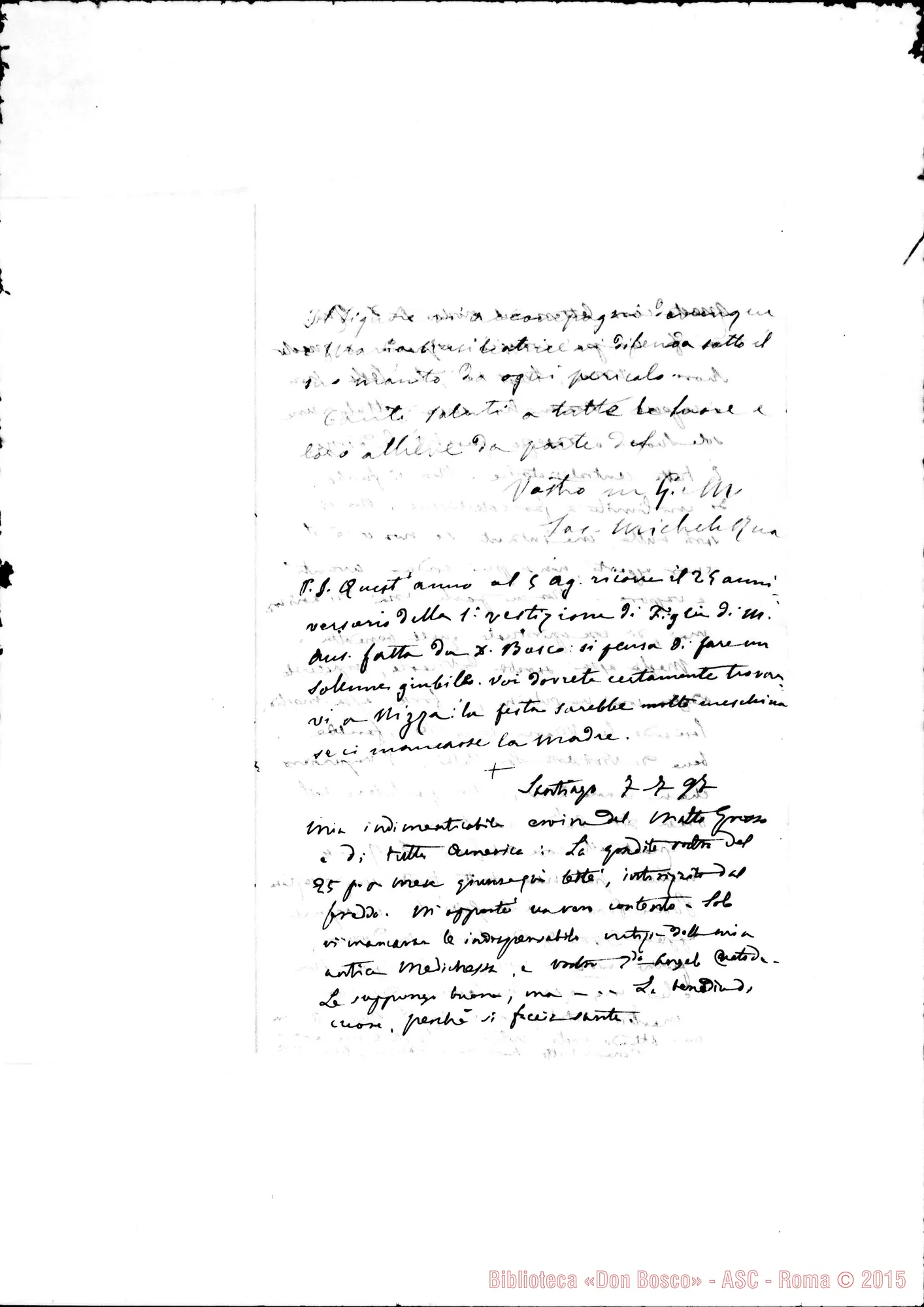 Fotogramma C 9 — « « Torino, 6-03-1897 Segue: lett. di Costamagna G., Santiago 7-07-1897
