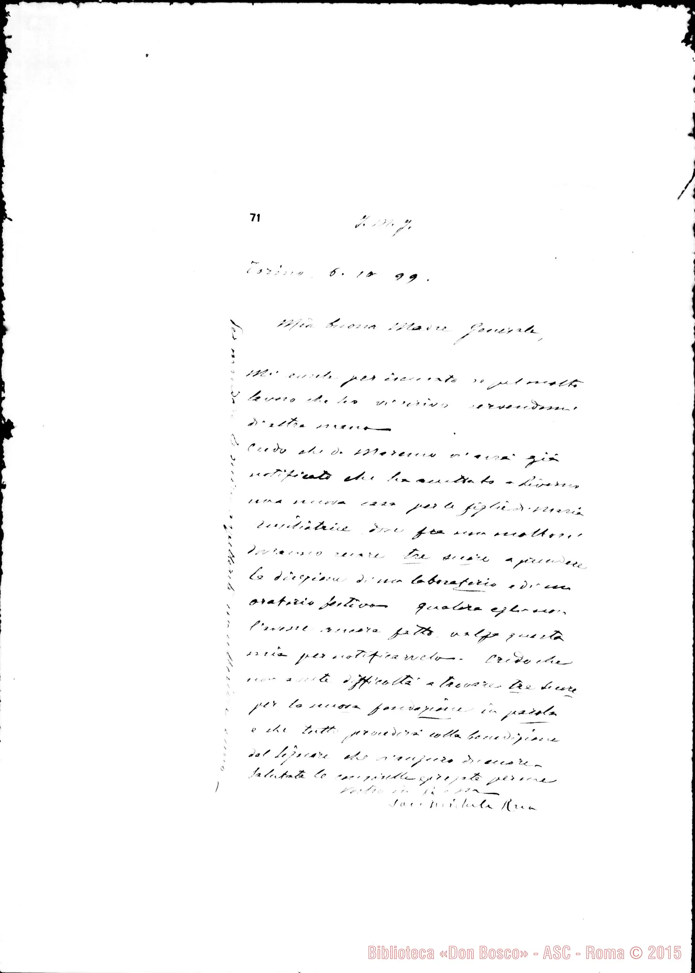 Fotogramma E 7 — « Torino, 6-10-1899