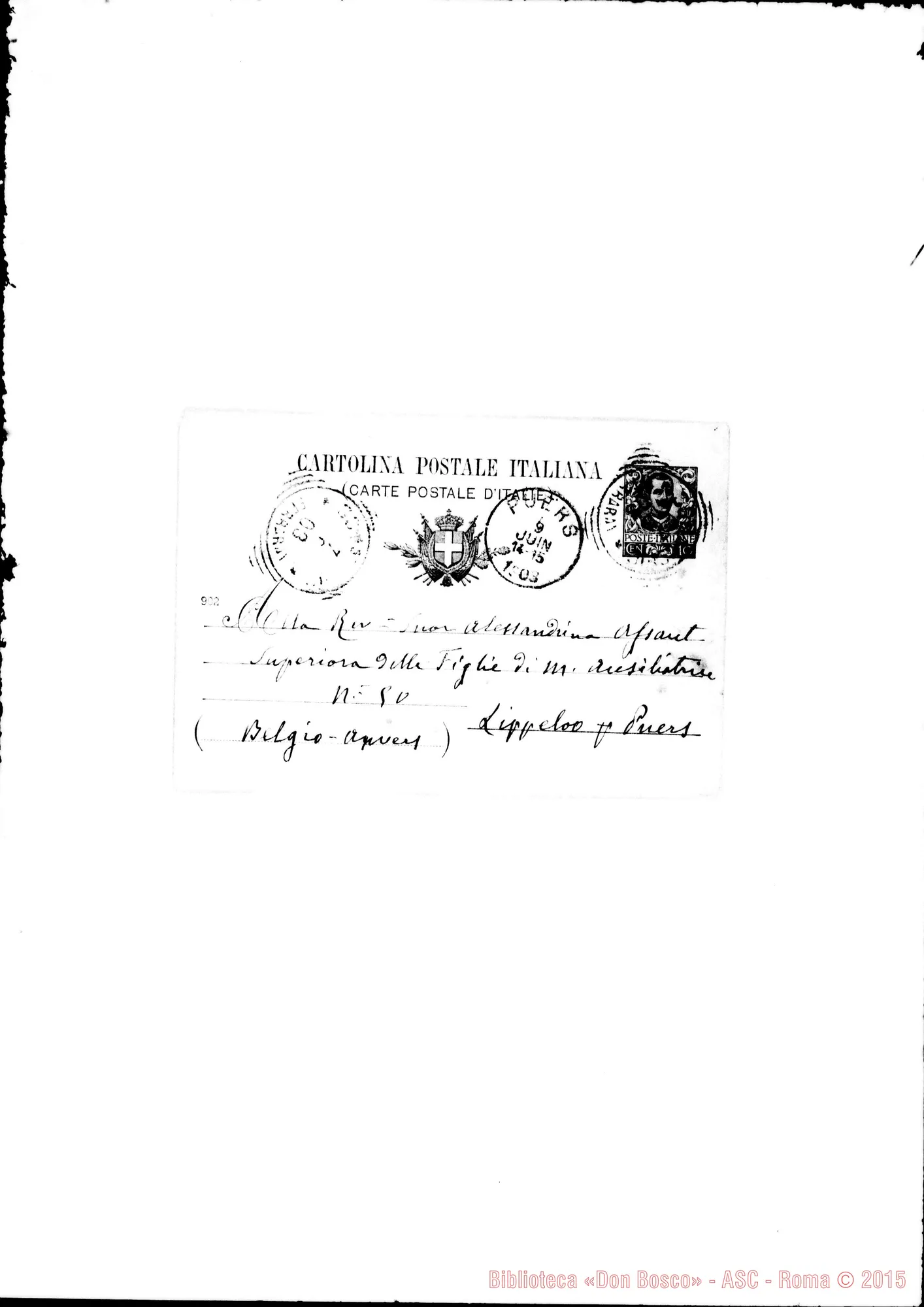 Fotogramma E 2 — Aussant Alessandrina, suora Comacchio, 7-06-1903