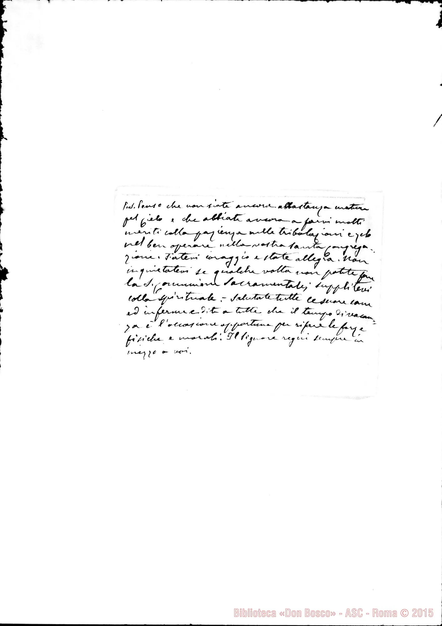 Fotogramma D 2 — Roncallo Elisa, suora Tofino, 13-09-1891
