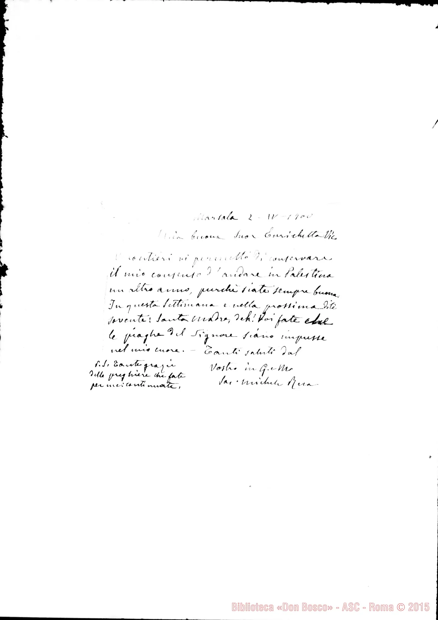 Fotogramma B 7 — « « Marsala, 2-04-1900