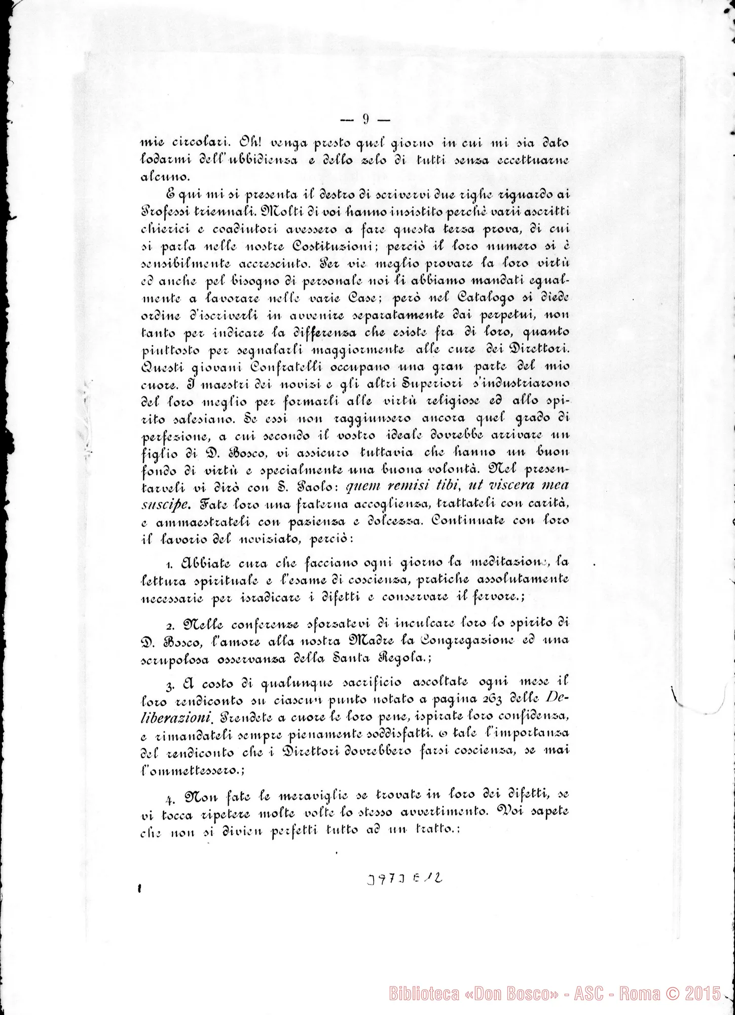 Fotogramma E 12 — 29-11- «Foste collocati sul candelabro…» Ms. allogr. E stampato