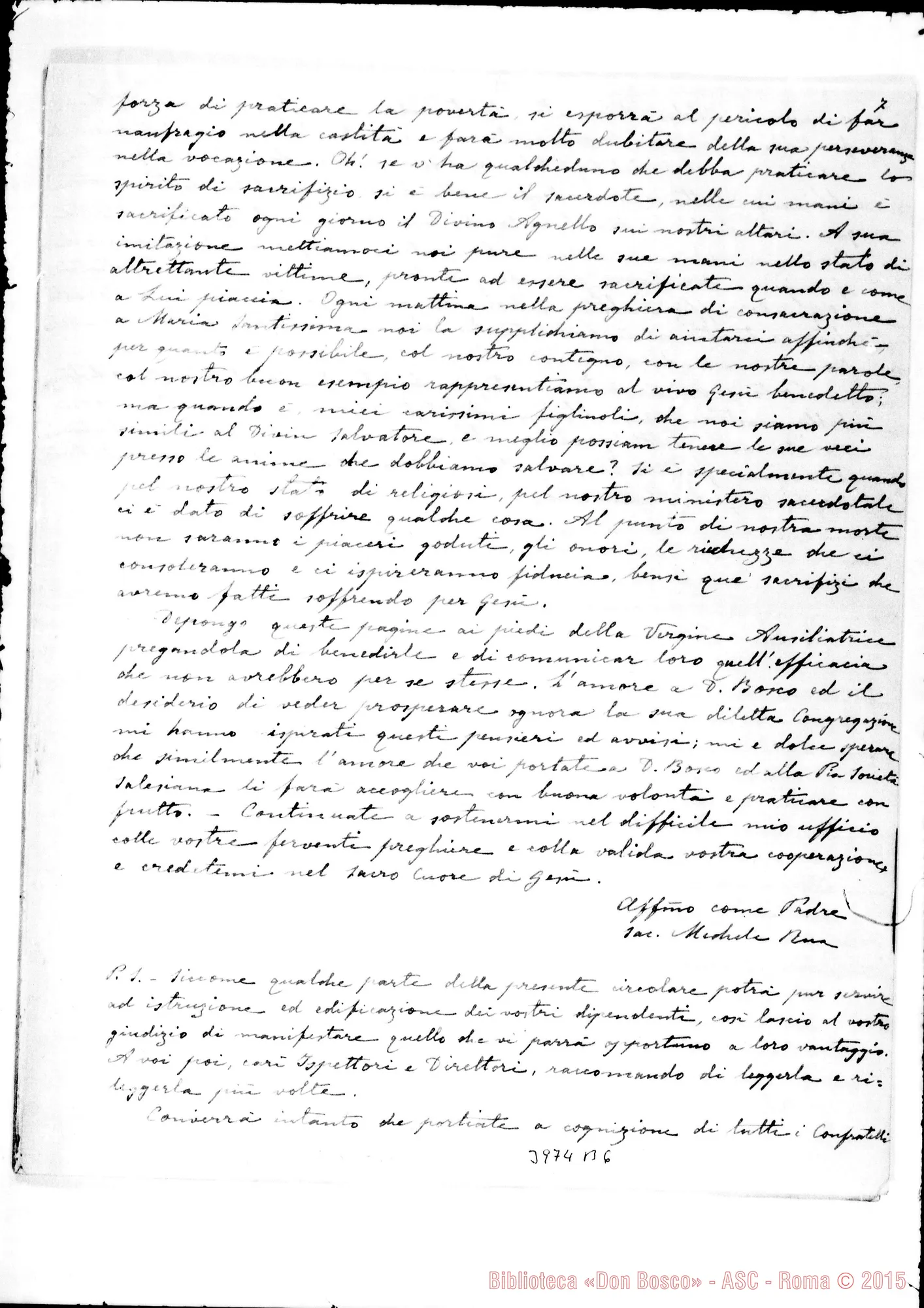 Fotogramma B 6 — 29-11- «Foste collocati sul candelabro…» Ms. allogr. E stampato