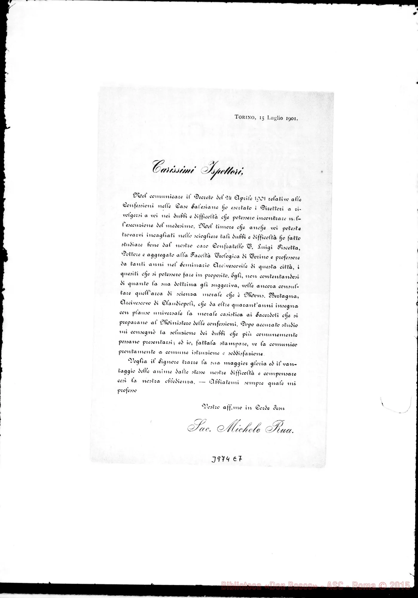 Fotogramma E 7 — 15-07- Sul Decreto del 24-04-1901. Stampato